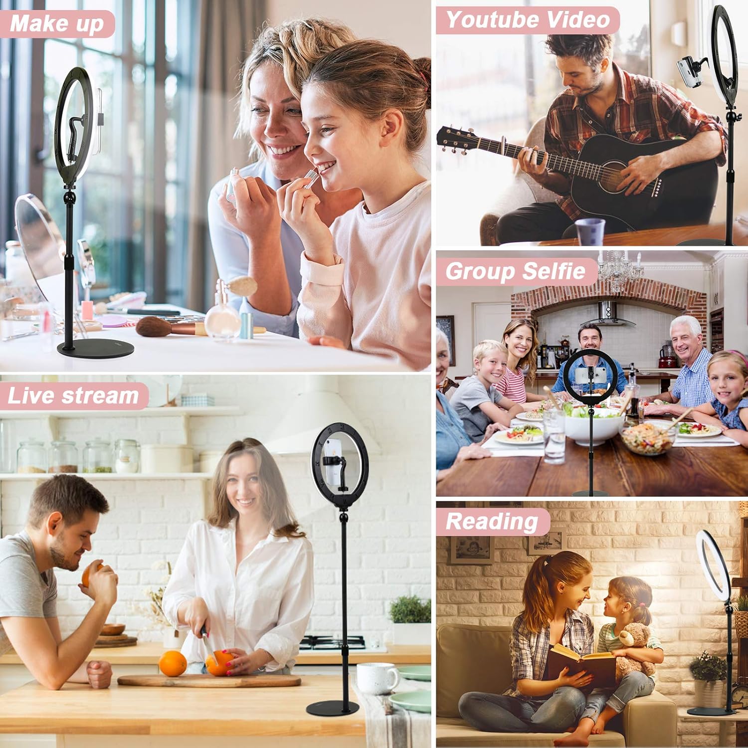 Best Cyber Monday 🔥 Xeneo 10 Desktop Selfie Ring Light with Stand and Phone Holder for iPhone Android, 3 Light Modes Dimmable LED Ringlight for YouTube/Video Shooting/Streaming/Makeup with Remote Shutter Cheapest 🛒 Xeneo 10 Desktop Selfie Ring Light with Stand and Phone Holder for iPhone Android, 3 Light Modes Dimmable LED Ringlight for YouTube/Video Shooting/Streaming/Makeup with Remote Shutter