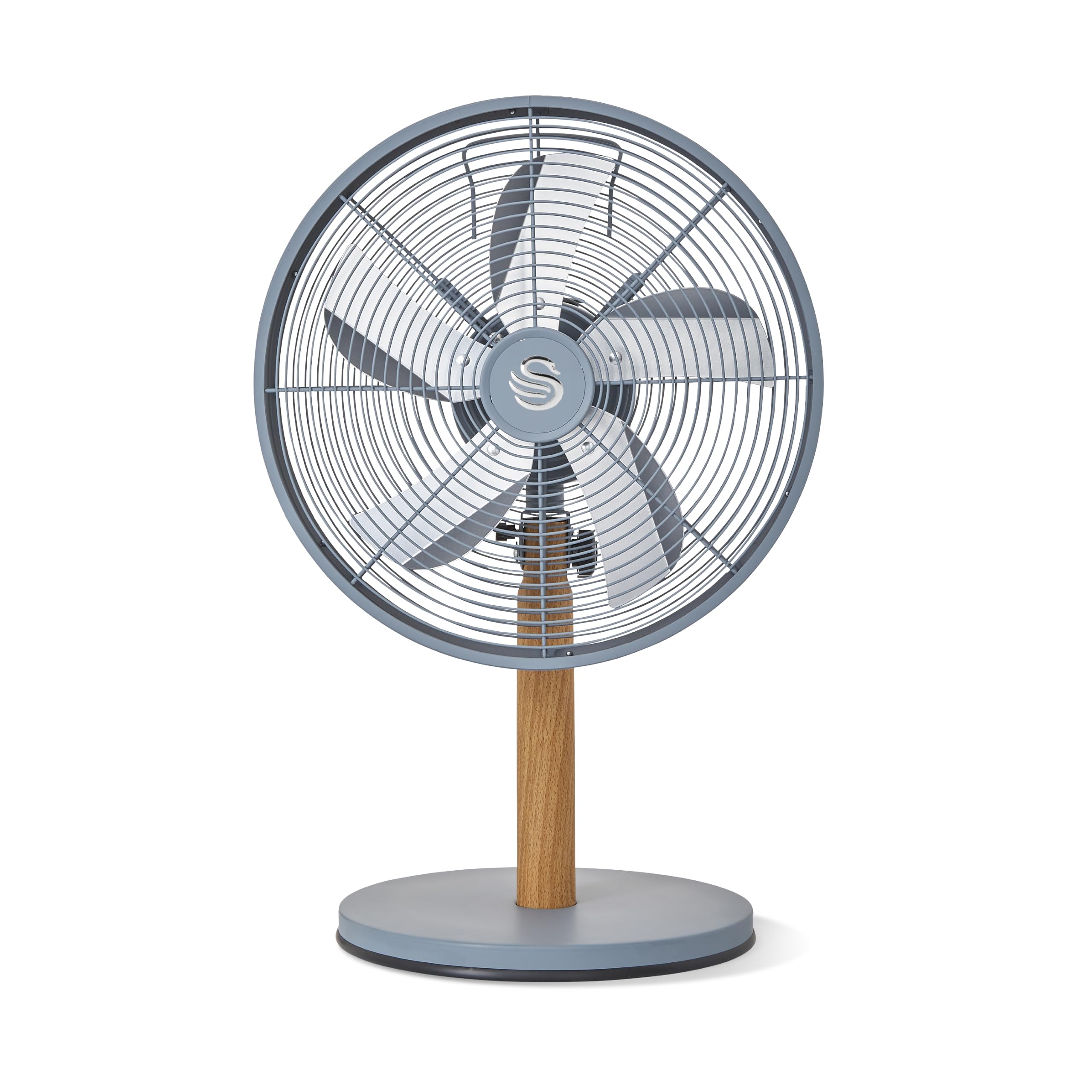 Swan Desk Fan - 12 inch - Grey - Oscillating