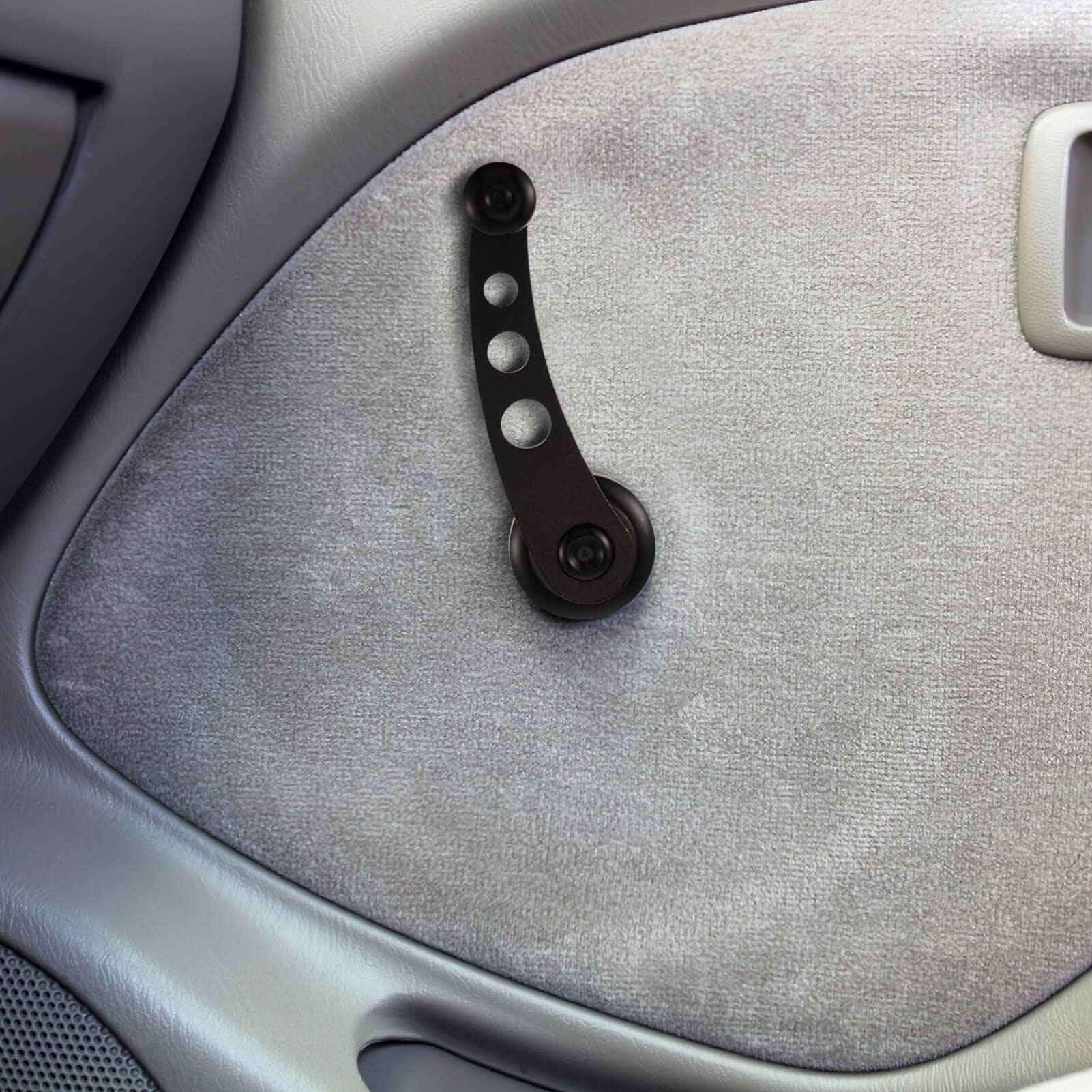 Wakauto, pedivella universale per finestrino auto, manovella in alluminio, manovella per finestrino auto, set per estrattore pedivella, pedivella, pedivelle e leva manuale, colore nero