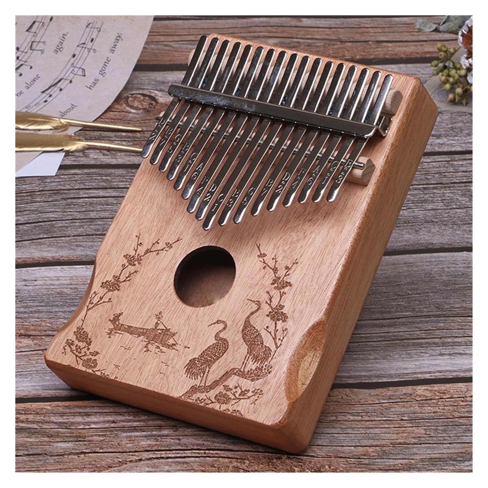 Solidna Kalimba Profesjonalne Pianino Kciukowe Kalimba