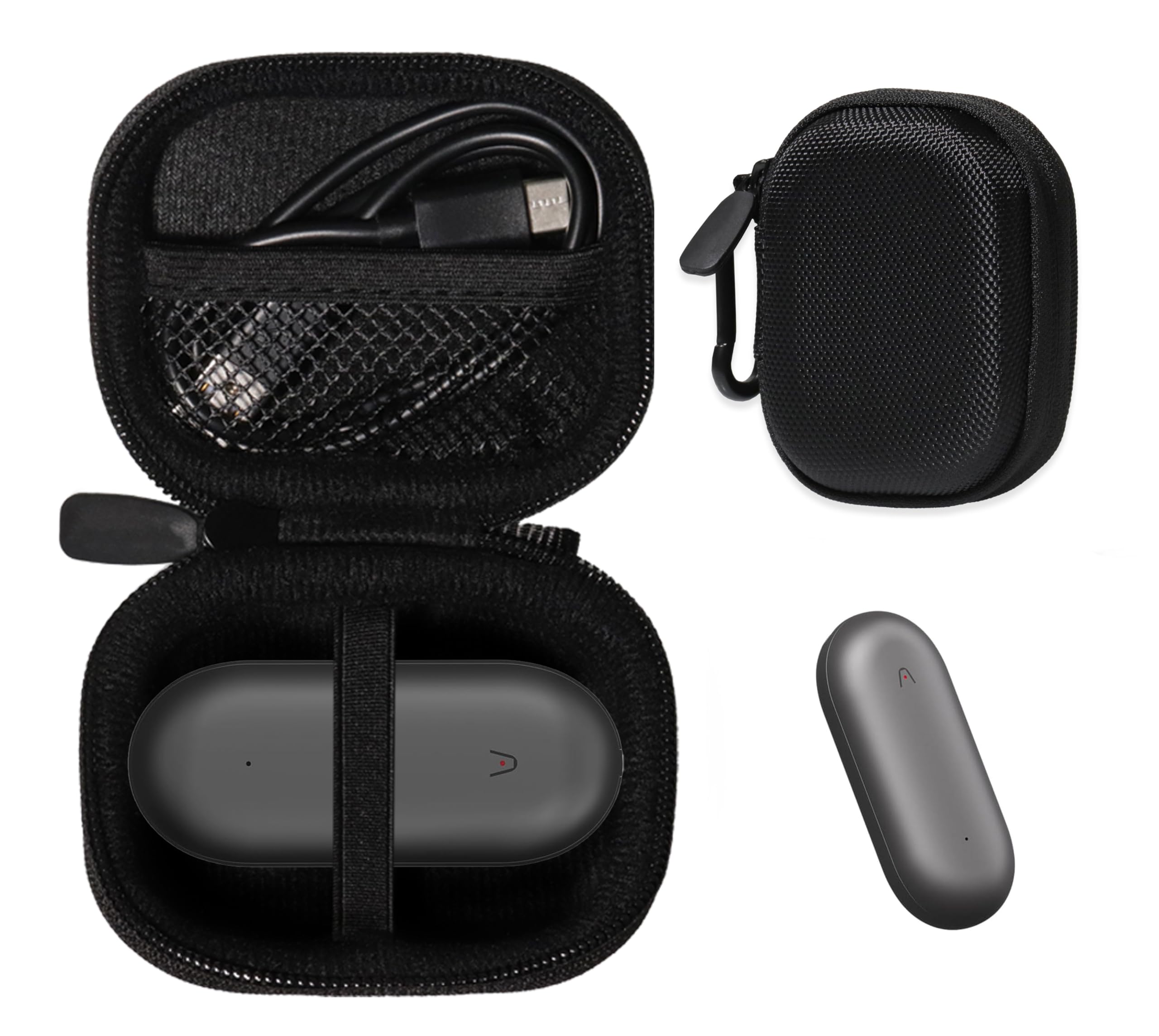 Alltravel Case for AI Voice Recorder Compatible with PLAUD NotePin Voice Recorder (Black)