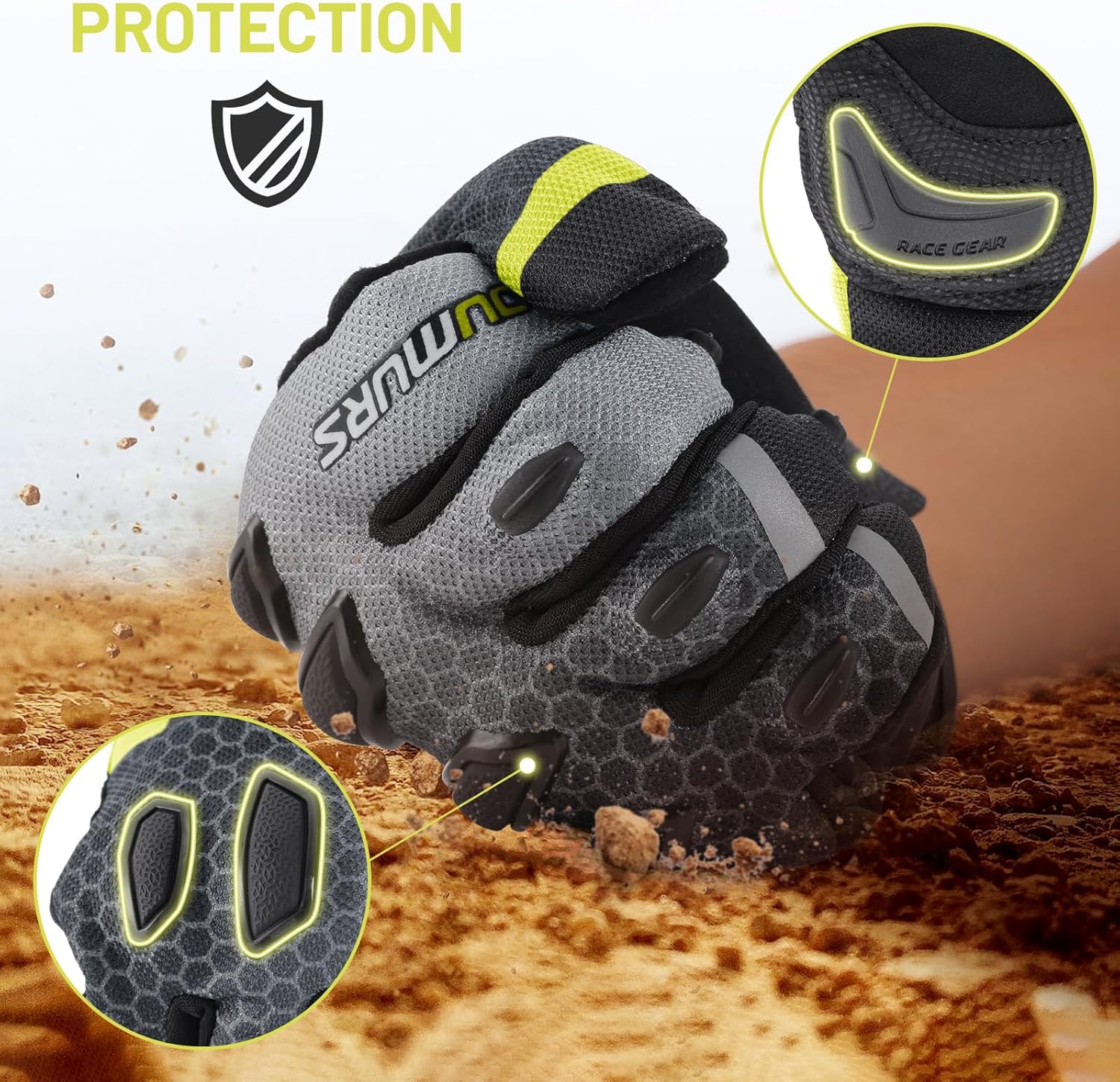 Motorcycle Gloves for Men, Touchscreen Cycling Gloves for Outdoor Sports On-Road/Off-Road/Mountain Motorcycle Motorcross Motorbike Dirt Bike Bicycle Racing ATV UTV - Image 3