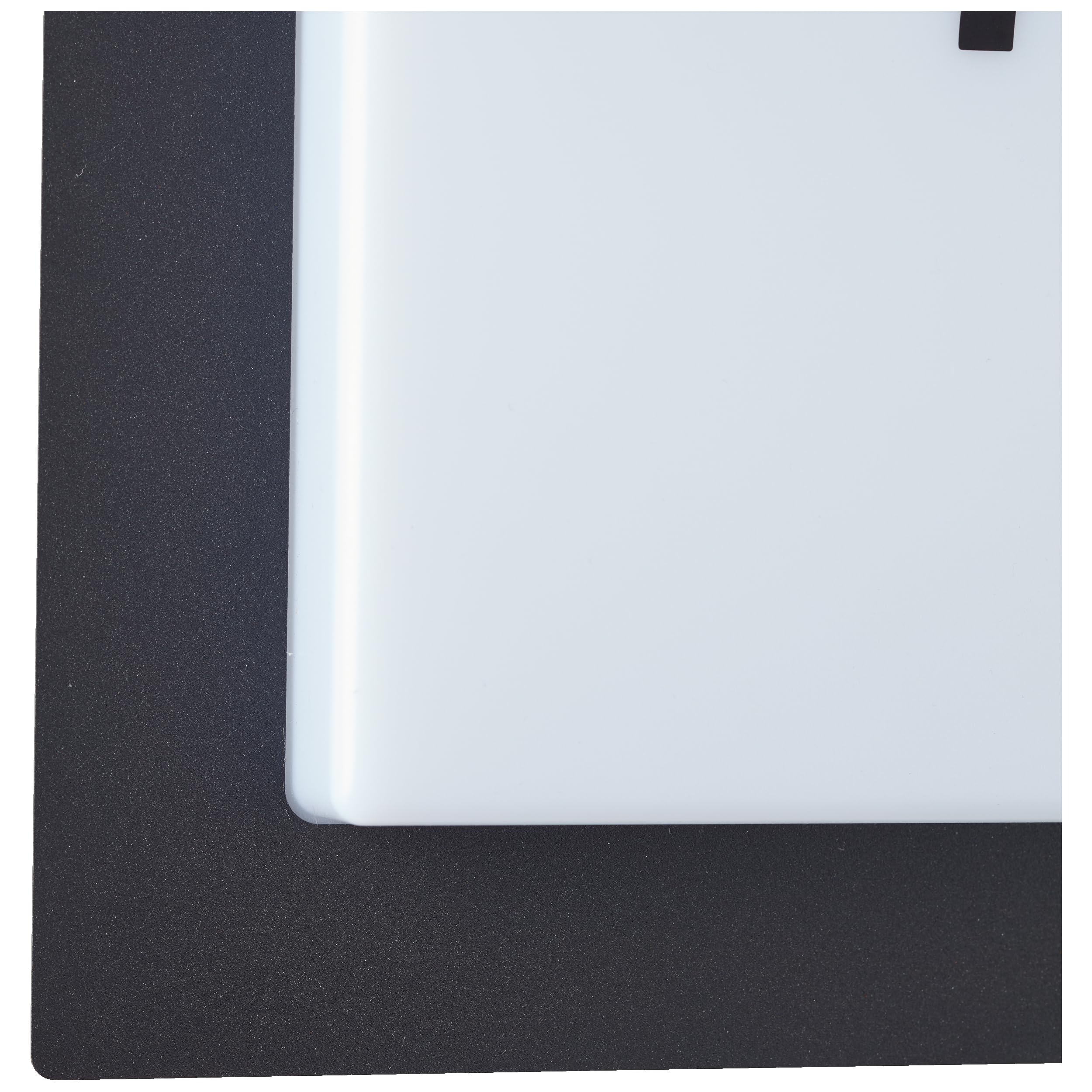 Lightbox LED Außenwandlampe mit 1600 lm & 3000 K & IP44 - inkl. Hausnummer - Outdoor Wandleuchte - 30 x 30 cm - für die Hausfassade - aus Aluminium/Kunststoff - in Weiß/Schwarz