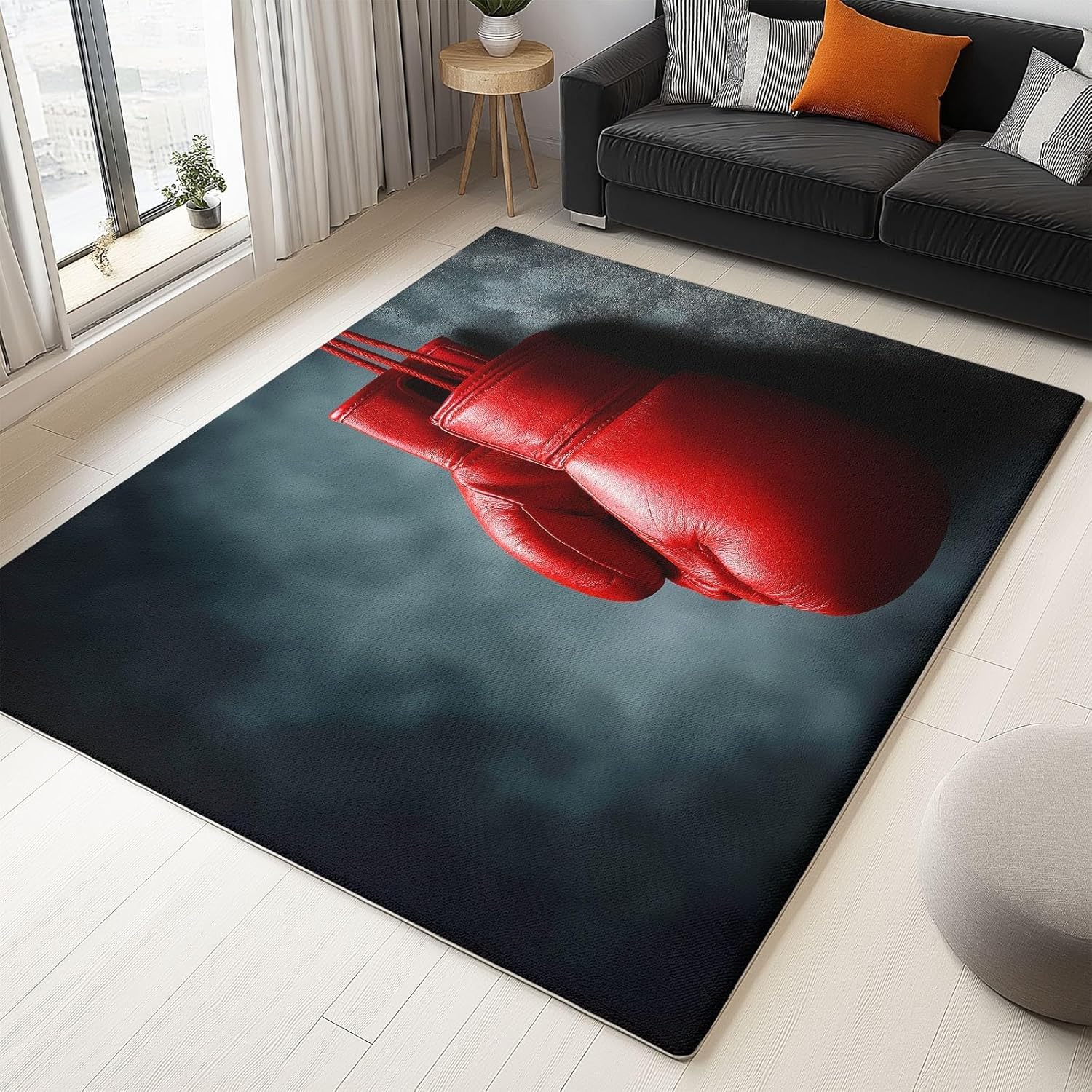 Tapis de boxe lavable et anti-glisse 150x240 pour sol de bureau et salon