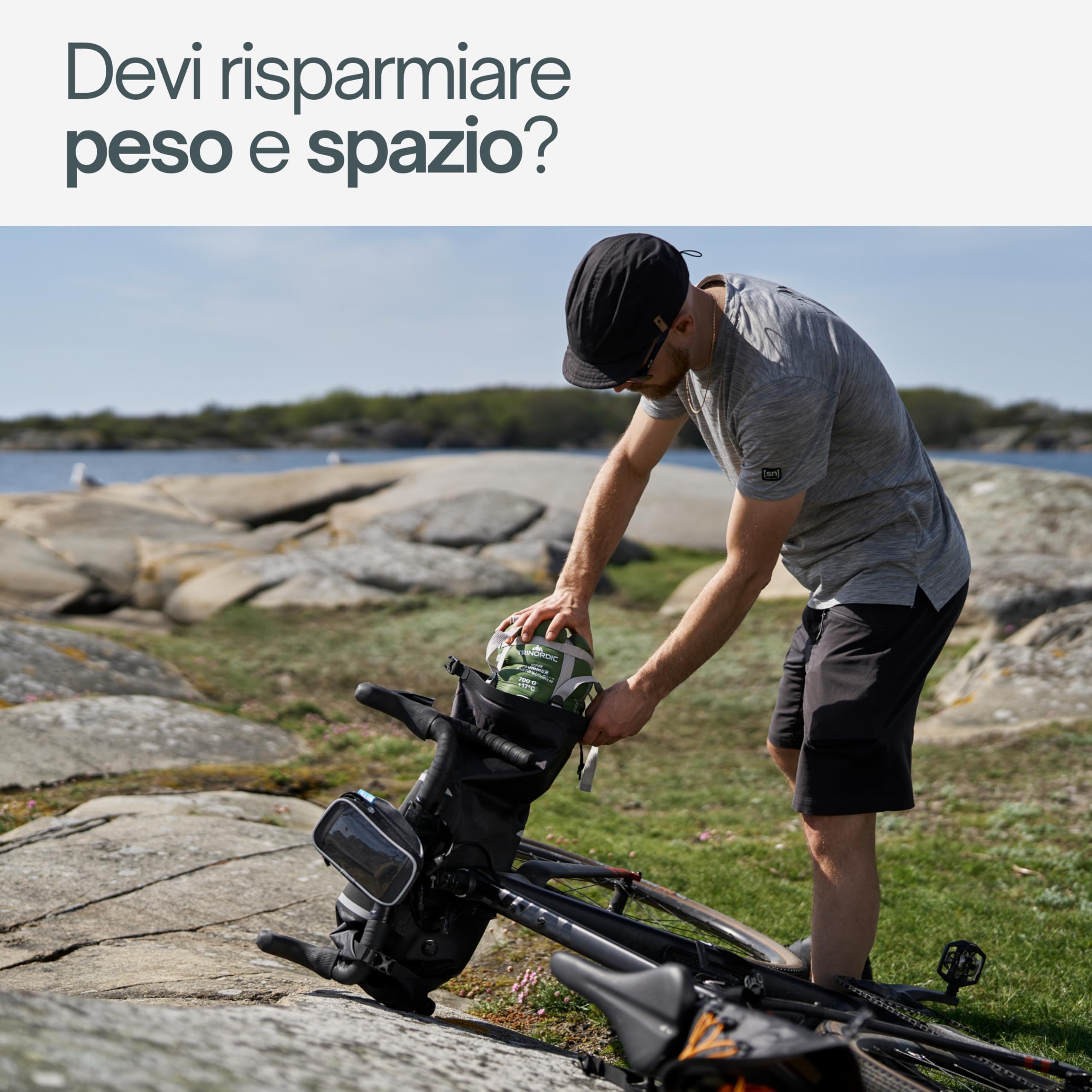 Trinordic Sacco a Pelo Rettangolare – 700G con Cerniera Anti-Inceppamento – Sacco a Pelo Estivo Compatto e Ultraleggero per Adulti – Escursionismo, Campeggio, Backpacking, Bikepacking e Viaggi