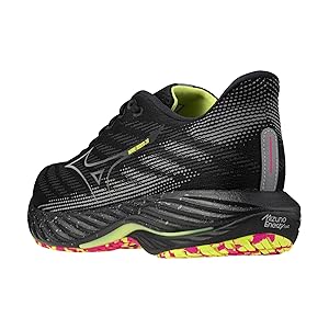 wavemamaです Women Size 8 Blue, Turquoise & Magenta Mizuno Waverider 18