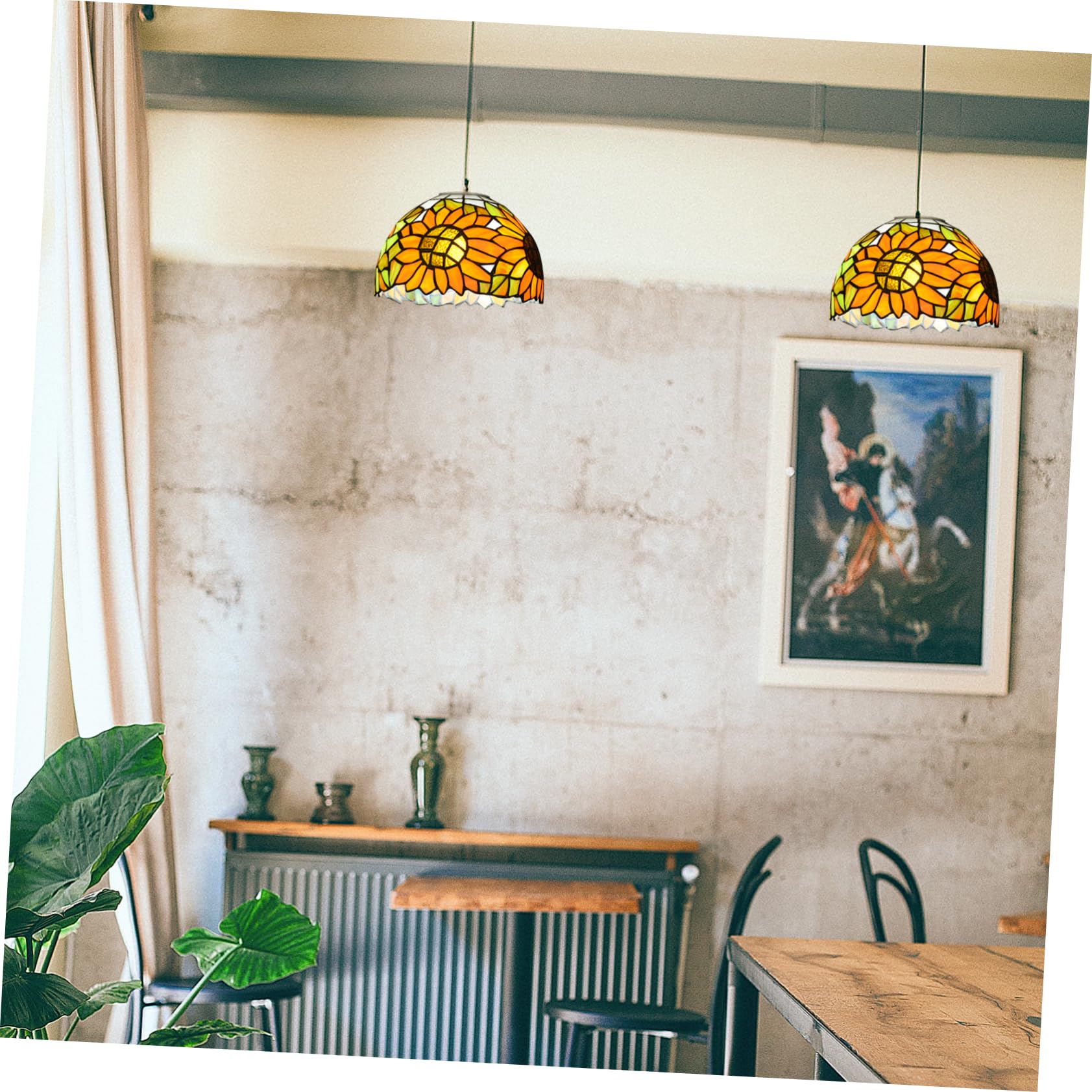 Artibetter Lampadario Vetro Per Decorazione Casa e Illuminazione Facile Installare Compatibile Design Per e Accoglienti