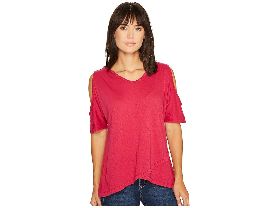 

Fresh Produce Crossover Escape Top (Persian Red) Women's Clothing