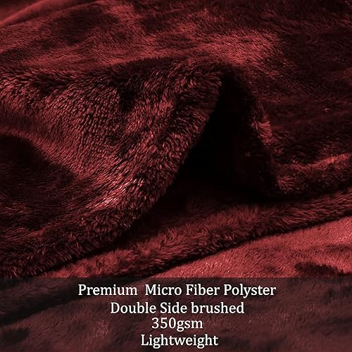 Miniatura 8 de Manta de forro polar de 350 GSM, acogedora y suave, ligera, gruesa, para cama, sofá, viajes, campamento, mantas suaves y cálidas para sofá,