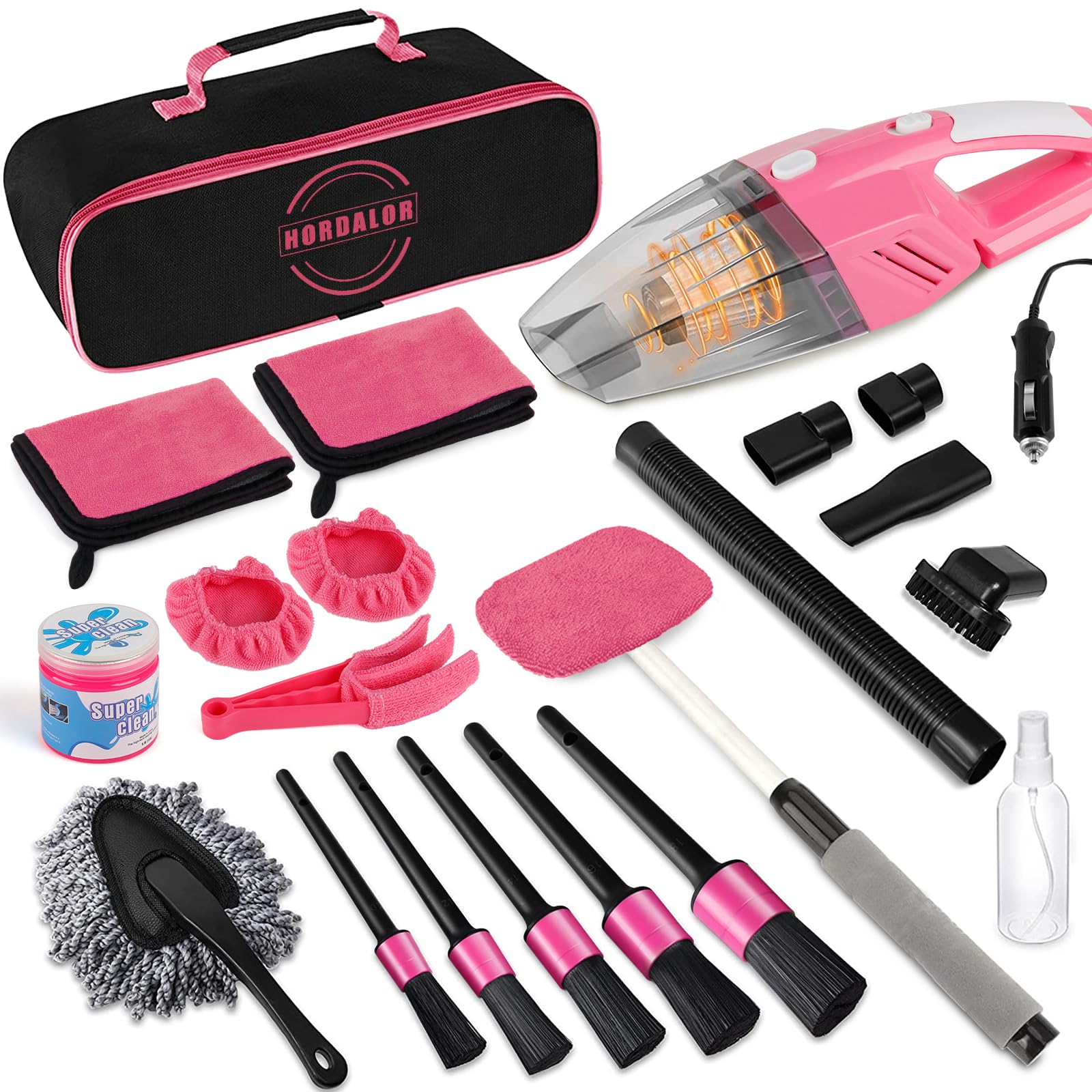 Kit De 8 Accessoires Pour Nettoyage Intérieur Voiture - Compatible Aspirateurs Kärcher WD/KWD, Avec Tube Extension 1.5m - 5