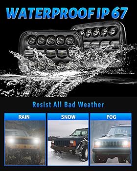Amazon.com: BICYACO DOT 110W 5x7 7x6 Inch Led Headlights Hi