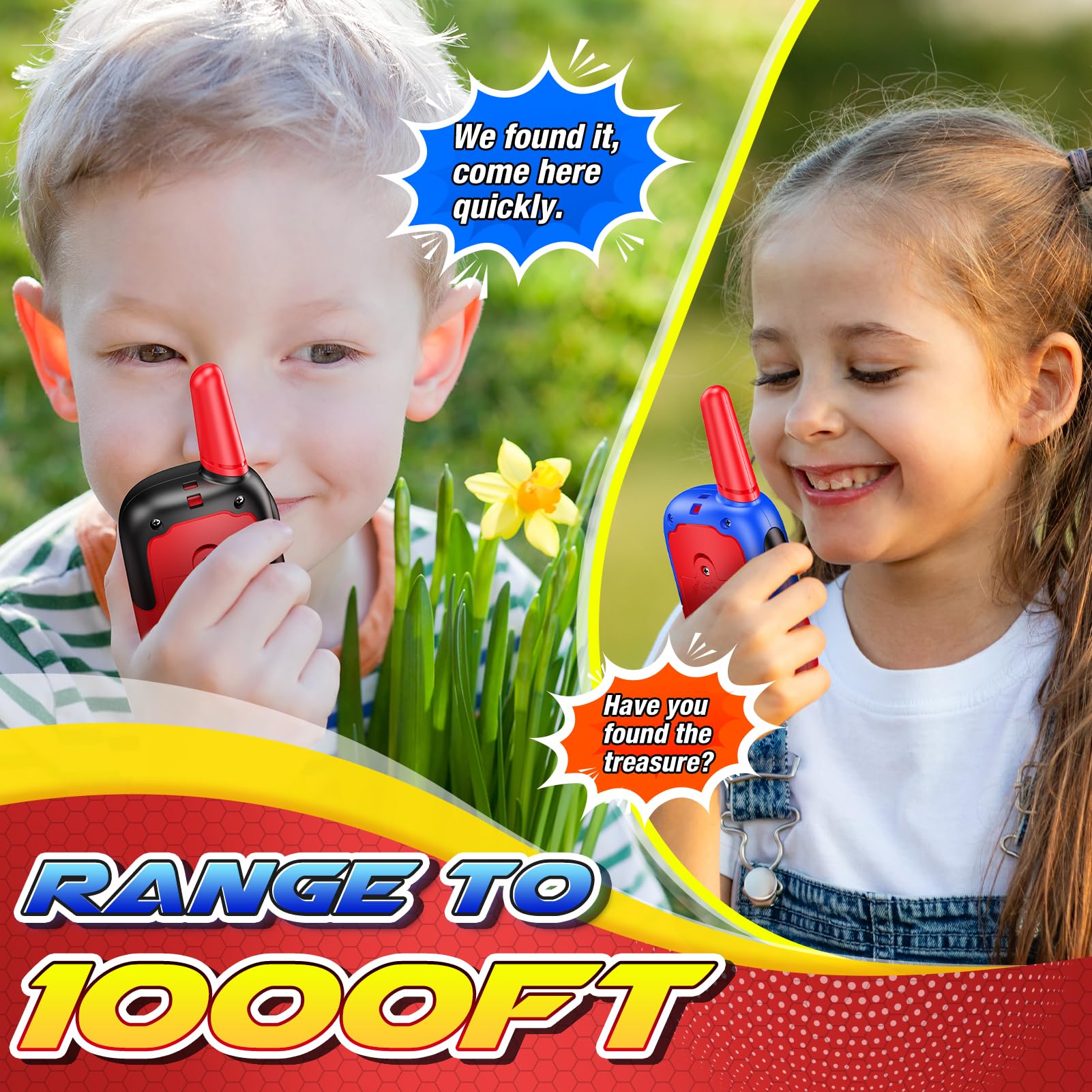 Toyokid Giocattoli Bambino 3 4 5 6 4 8 9 10 anni, Walkie Talkie Giochi Bambini 3-12 Anni Regalo Bimbo 3-12 Anni Gioco Bambino 4 Anni Maschio Regalo Compleanno Bambino Bambina