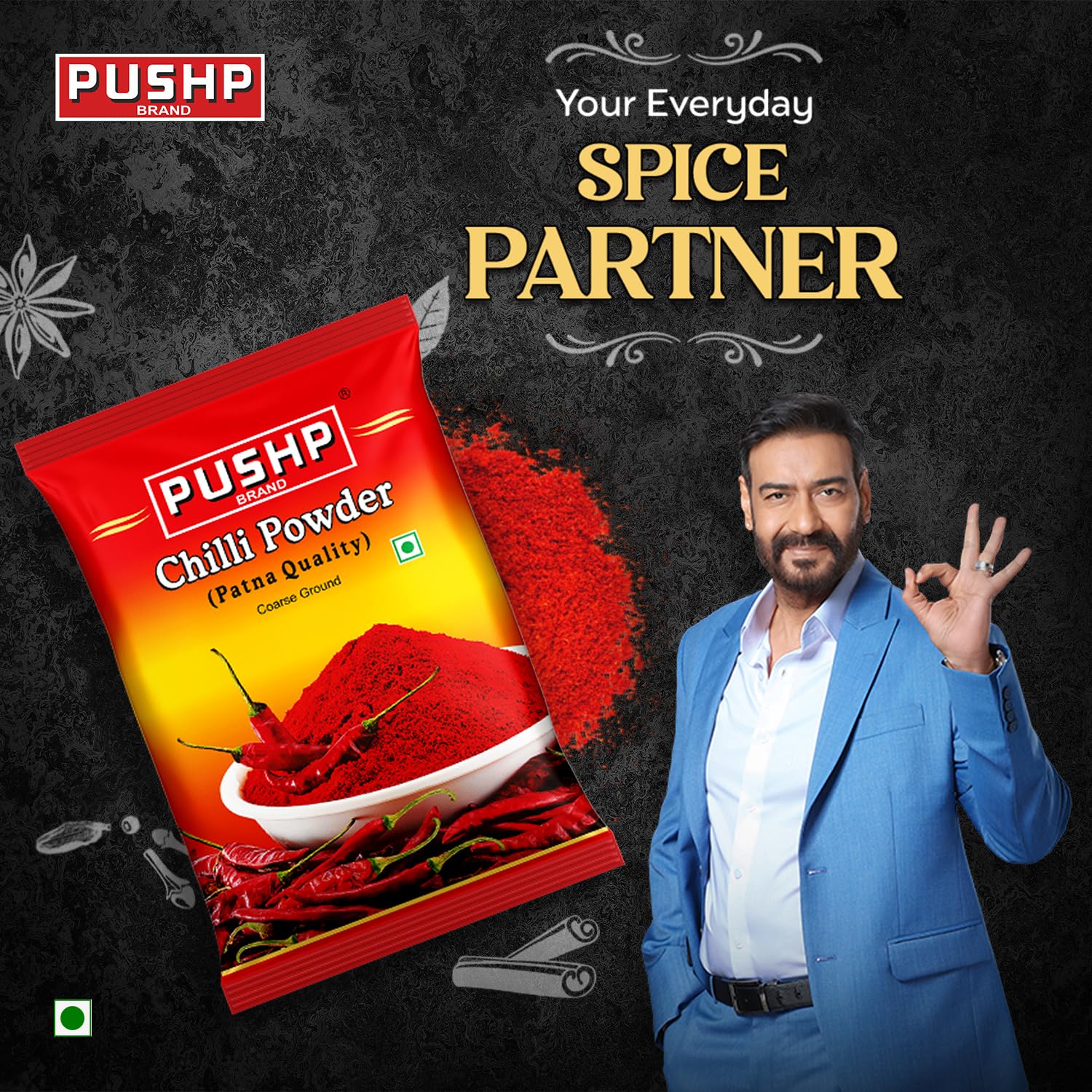 Pushp Brand Poudre de piment rouge fine de qualité Patna (200 g) (lot de 1)