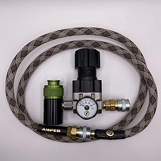 Clover Airsoft-Amped Airsoft HPA Regulator for Wolverine, Polarstar, Redline Systems, 120 PSI Maximum Output, Works with SLP Tanks Under 300 PSI