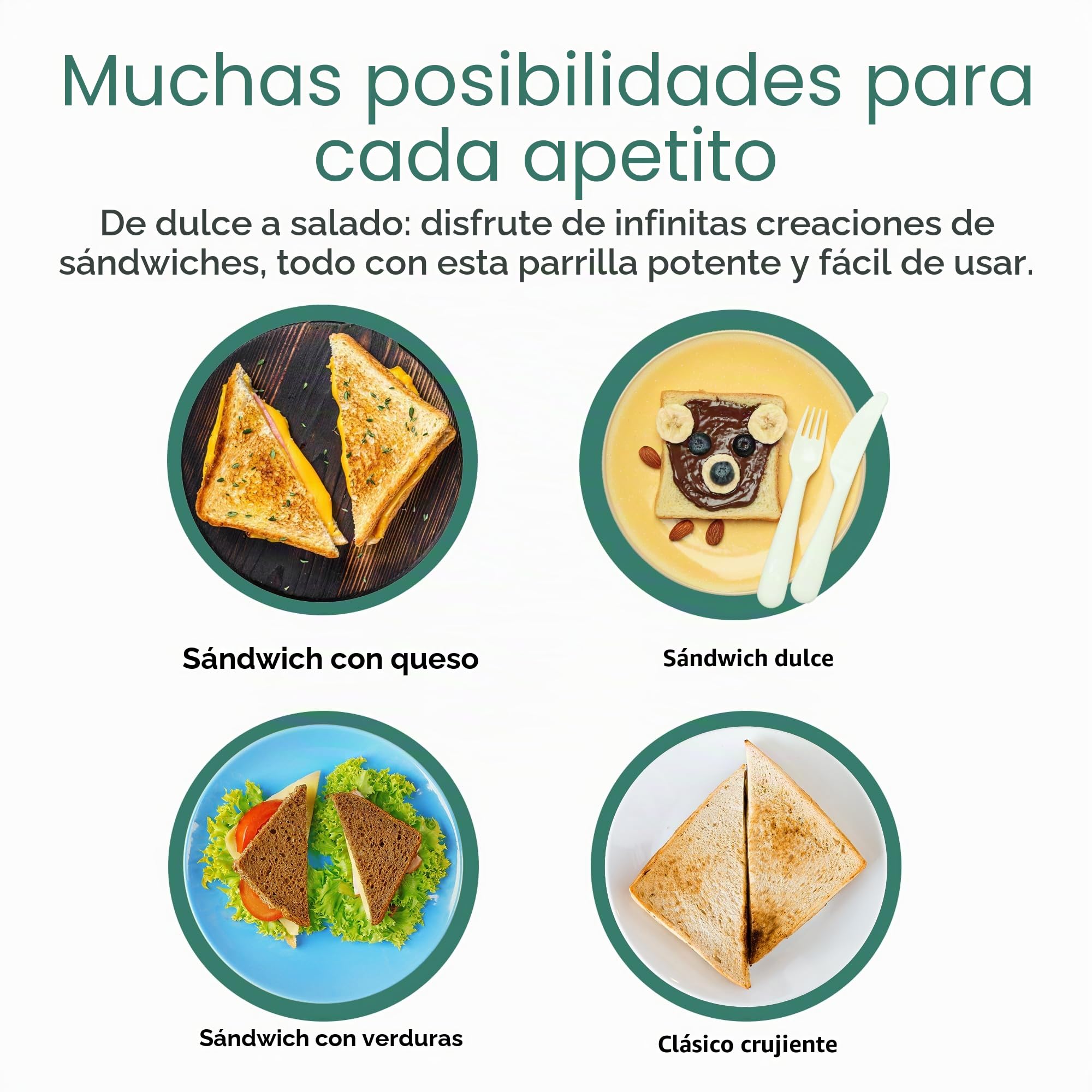 Emerio Sandwichera XXL apta para todos los tamaños de tostadas, sin BPA, forma de concha, fácil de limpiar, queso no gotea, ganador de precios/rendimiento, prueba 03/2019, 900 W