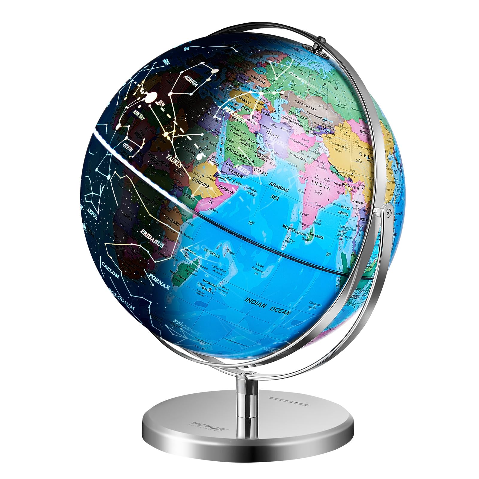 Amazon.com: VEVOR Illuminated World Globe with Stand, 9 in/228.6
