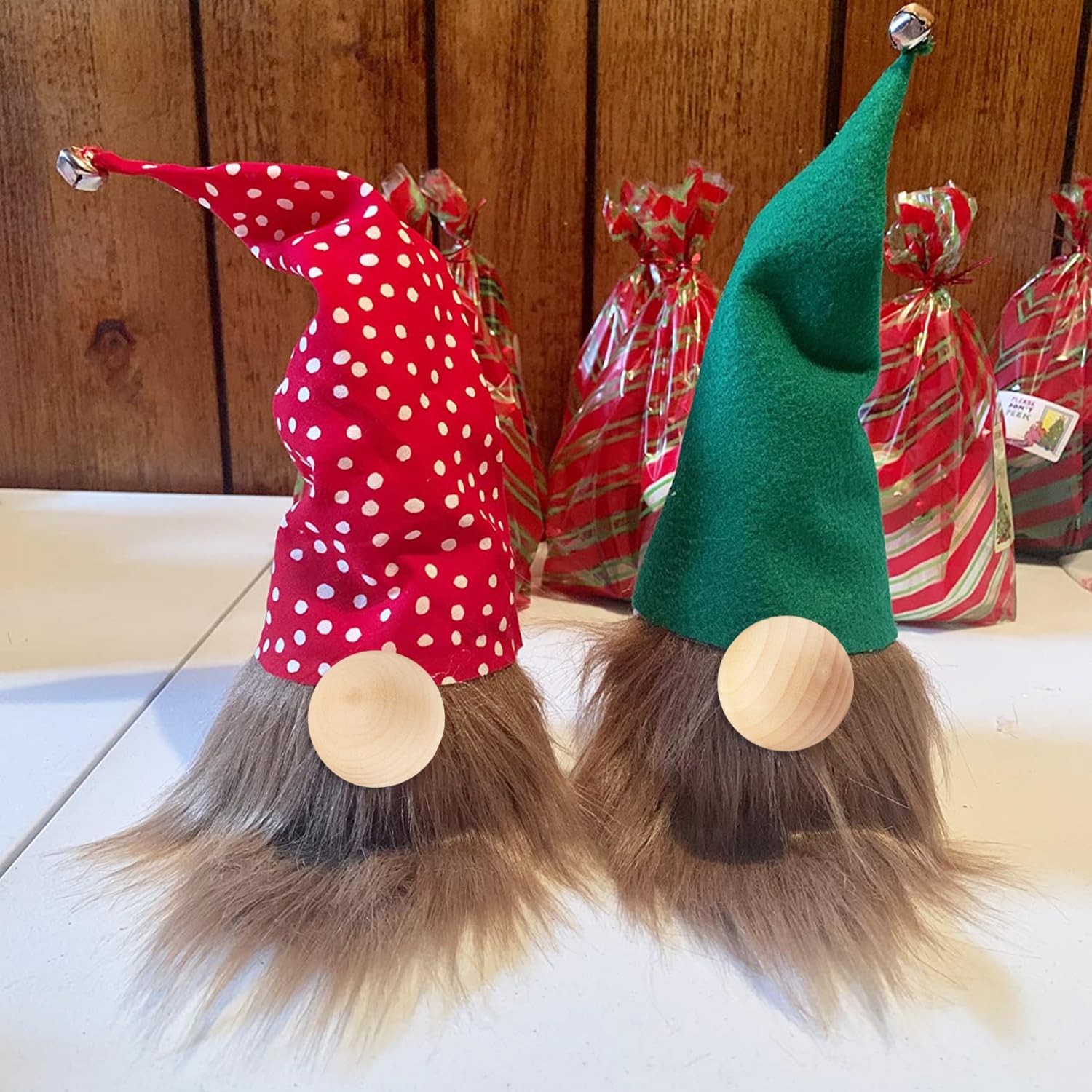 15 Pack 2.36 Inch Unfinished Wooden Balls, Wooden Round Ball, Natural Round Hardwood Balls, Wood Spheres for Crafts and DIY Projects and Decorations - Image 5