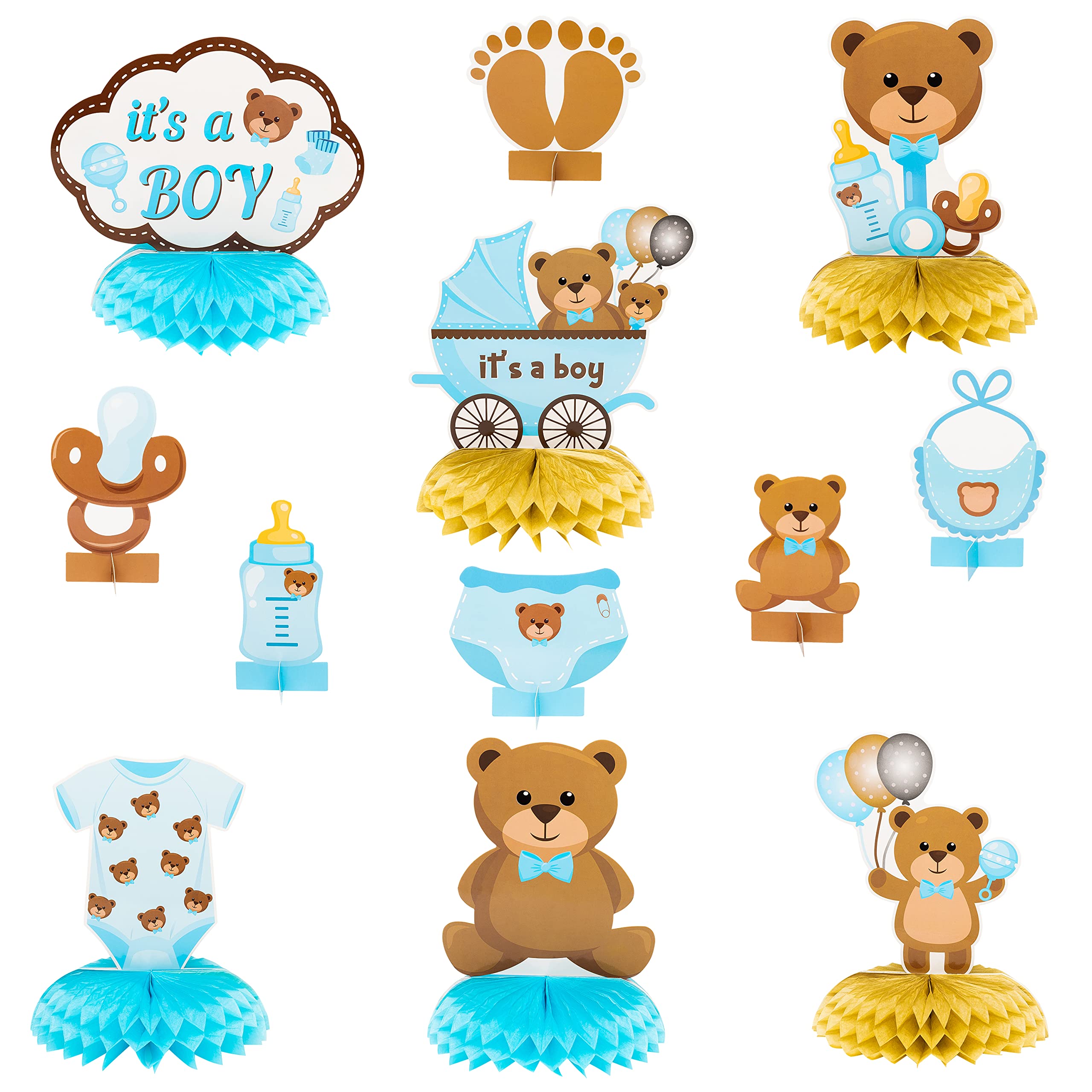 Buy C1kritn 12Pcs Teddy Bear Centerpieces It’s a boy Baby
