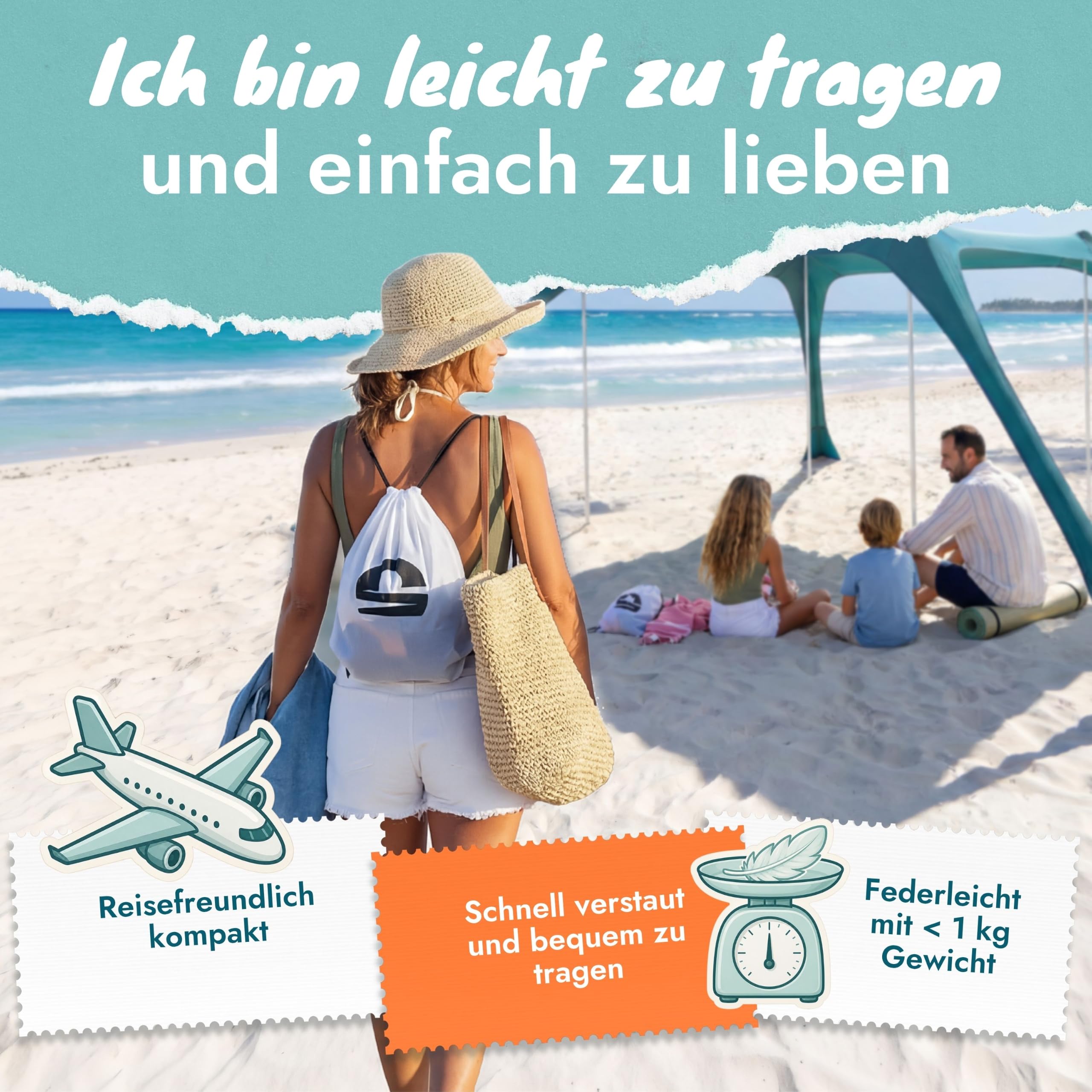 Airlounge Strandlehne aufblasbar Beach Lounger Petrolblau