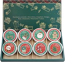 Christmas Bath Bombs, Pack of 8 8 Fragrances Aromatherapy, Shower Steamer Bath Bombs, Gifts for Women, Mum, Girlfriend, Christmas Gifts, Birthday Gift