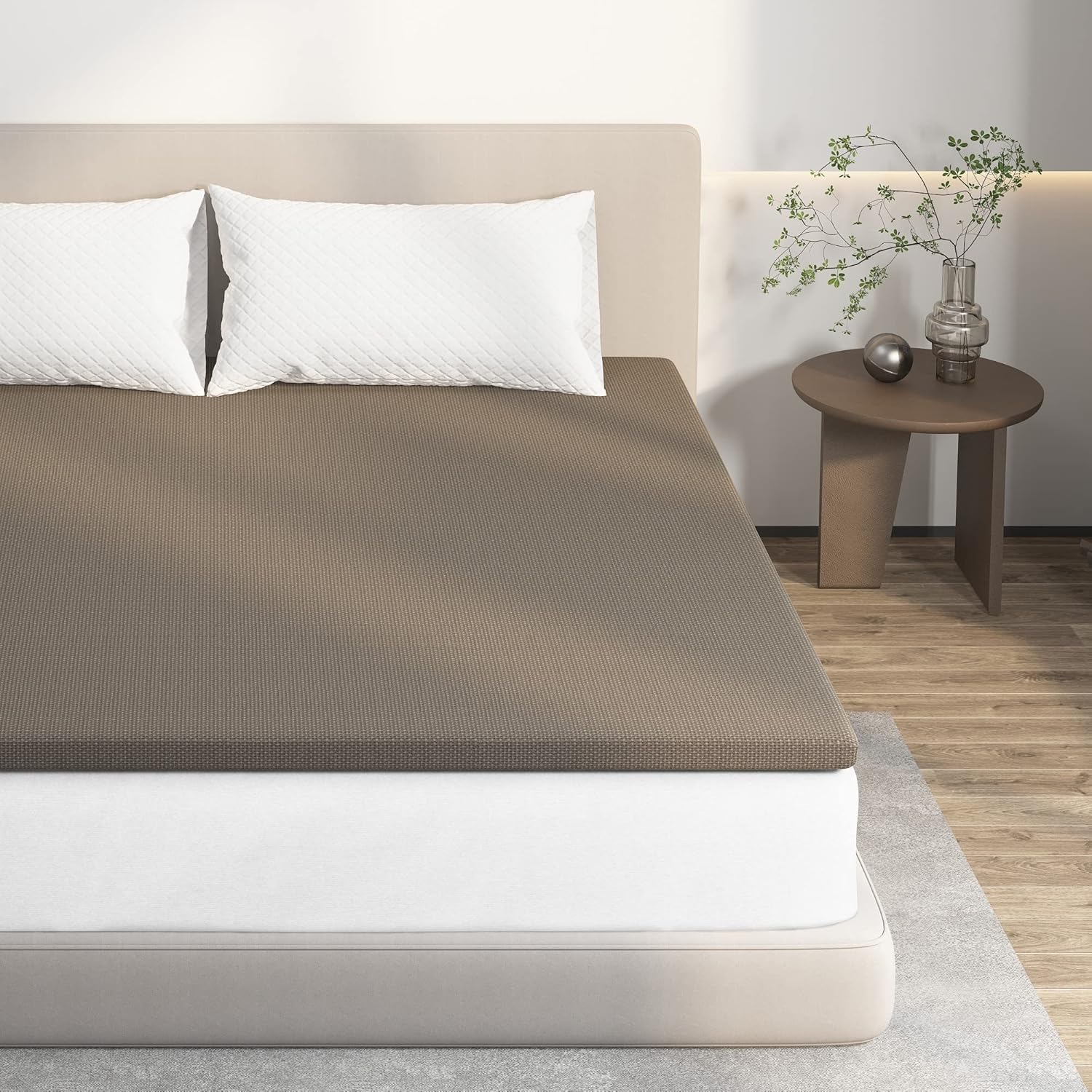 2 Inch King Memory Foam Mattress Topper, Avenco King Cooling Mattress Topper, King