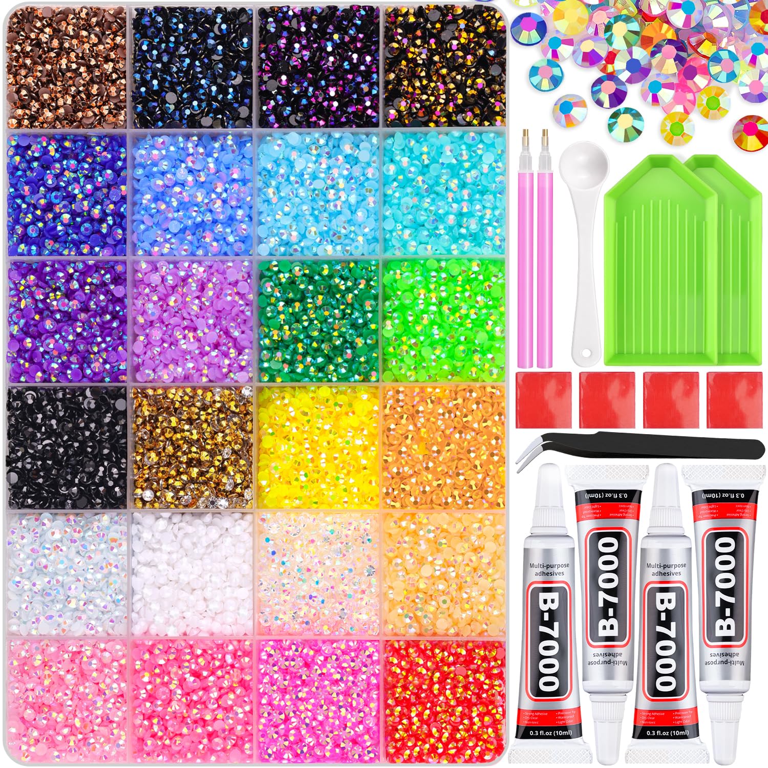 34000 Resin Rhinestones - Sparkle for Crafts & Nail Art -1 34000 Resin Rhinestones - Sparkle for Crafts & Nail Art -1