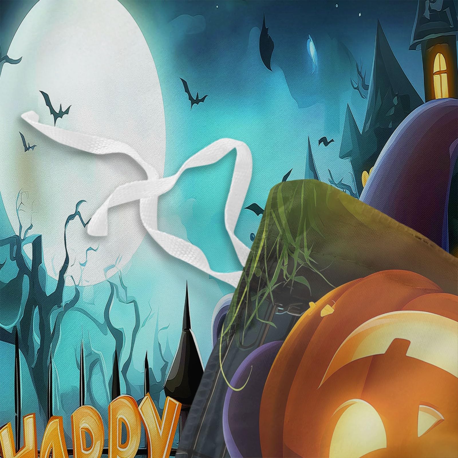 Zestaw kołder motyw Halloween kreskówka dynia, szczotkowana mikrofibra zestaw pościeli z 2 poszewkami na poduszki miękka hipoalergiczna poszewka na kołdrę 260 x 220 cm wielokolorowa, zestaw poszewek