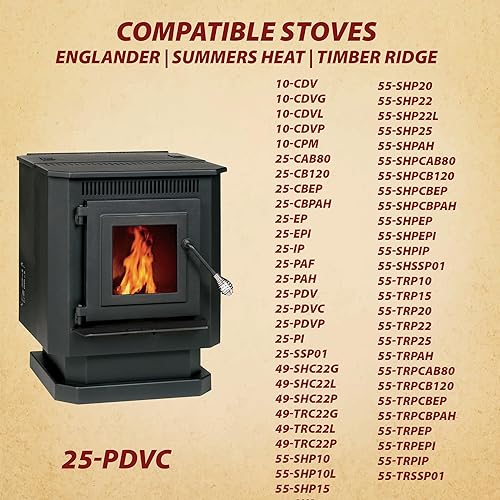 Miniatura 3 de Englander - Motor de ventilador de combustión, reemplazo directo, compatible con 25-PDVC 55-SHP10 25-PDV 25-PAH 25PDVC 55-SHP10L 55-SHP22 25-EP y