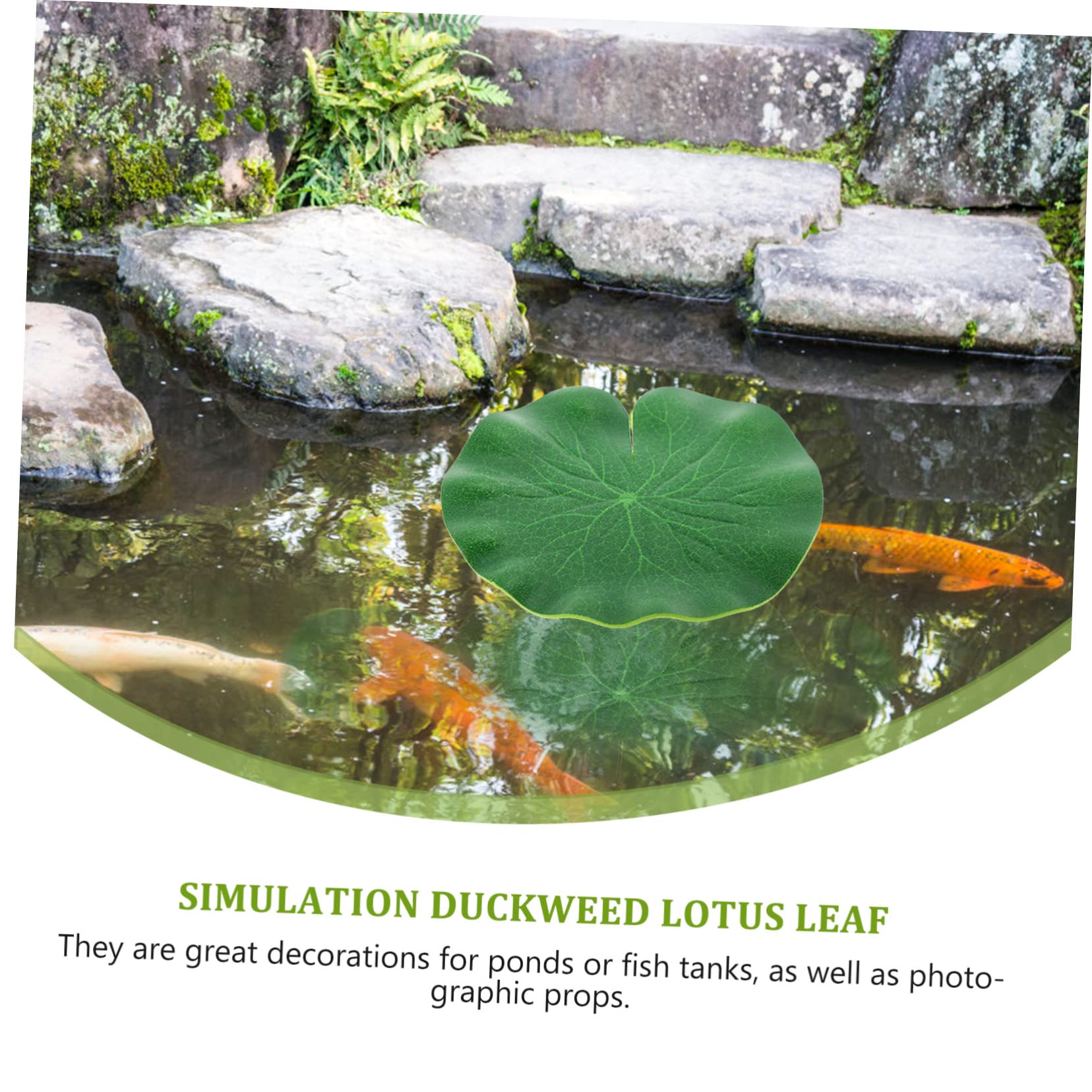 Ciieeo 4 Juegos Hoja de Loto de lenteja de Agua simulada Decoraciones de Acuario Plantas Artificiales Aqua Plant decoración pecera Plantas de Peces Betta Hierba de cría de Peces páginas