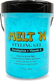 EBIN NEW YORK – Melt’N Styling Gel Blue – Unisex – 946 ml – Fijación Refrescante Y Control Natural En Formato Profesional