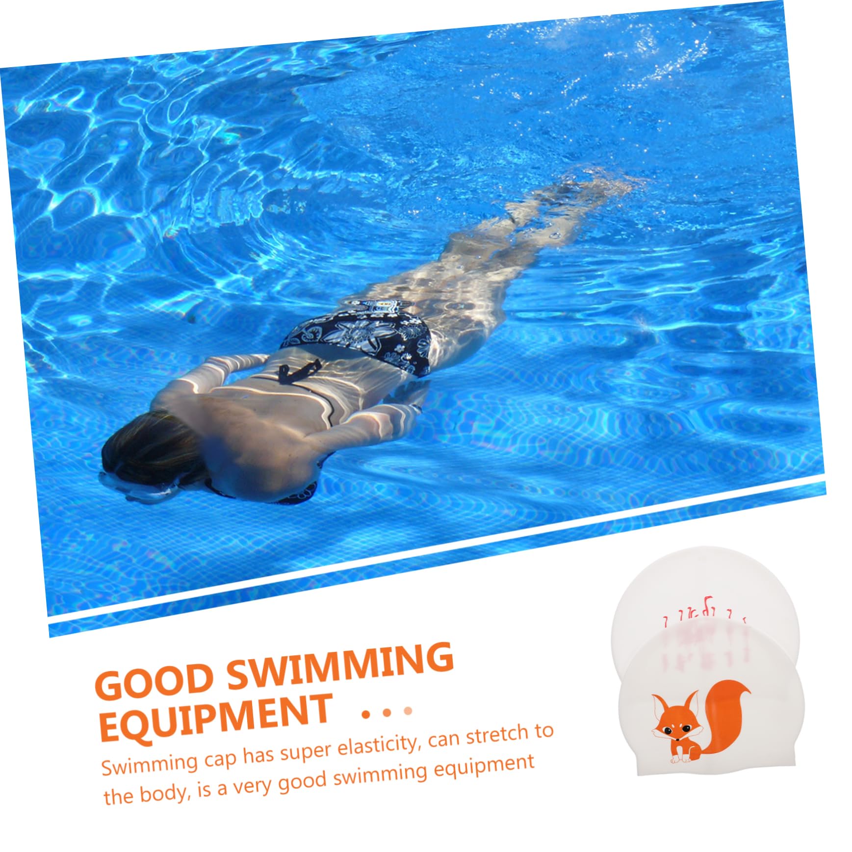 BESPORTBLE Badekappe aus Silikon sportlicher weiblicher Schwimmhut Badekappen für langes Haar für Mädchen relaxliege zwillengummi weibliche Schwimmhaube Kieselgel