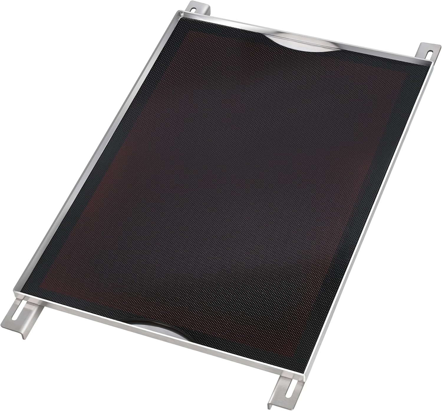 Gas Grill Griddle, Stove Top Griddle Pan for Weber Cooking Pan for Nexgrill Charbroil Napoleon Flat Plate Adjustable Glass Griddle Insert Stovetop Grills Replacement Outdoor Camp Camping Cookware Part 16.3" x 11.6" x 1.8"