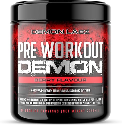 Pre Workout Demon - Integratore pre workout potente con Creatina, Caffeina, Beta-Alanina e Glutammina (360g) Generico - integratore