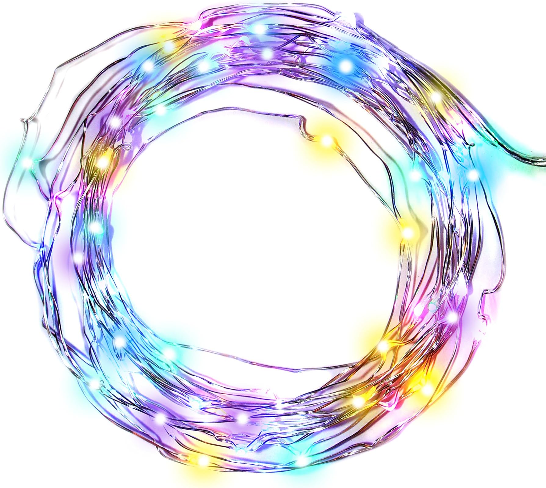imimon Multi-Colored Light, warm String Lights for Bedroom, Patio, Party, Wedding, Christmas Decorative, led lights with 8 mode 60 LED twinkle lights Waterproof 20ft Wire .