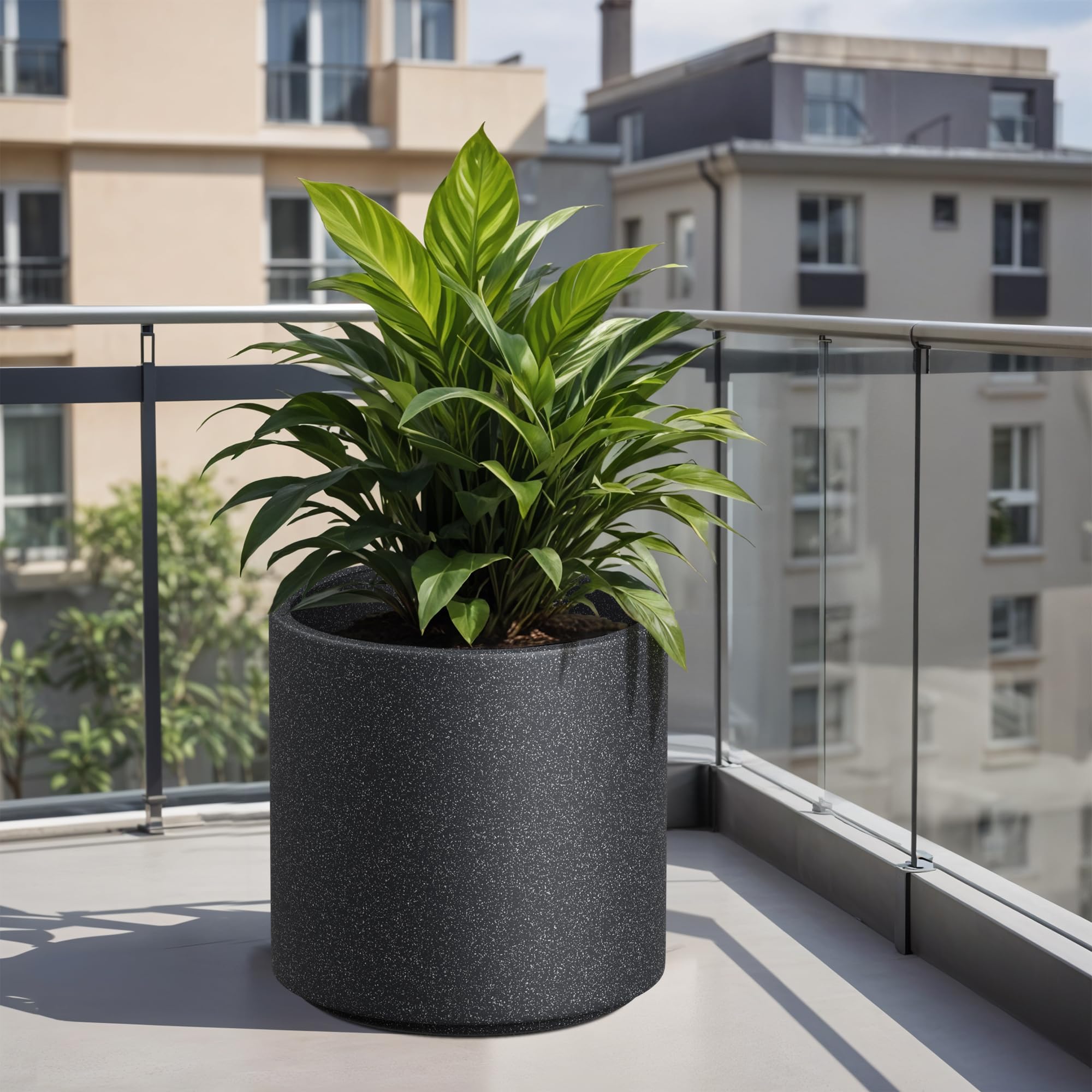 YUCCABE ITALIA FOXB CILIN 20 INCH Pots for Plants Highly Durable Polymers Lightweight Indoor Outdoor Plant Pots, Flower Pot Gamla Tree Planter Container Planters for Living Room, Balcony, Garden-image-44