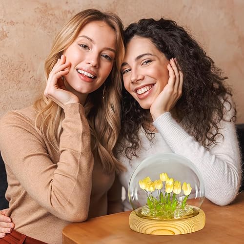 Miniatura 6 de ONXE Regalos para mujeres, lámpara de flores regalos para mujeres, mamá, hermana, novia, esposa, ella, regalos de cumpleaños de San Valentín para