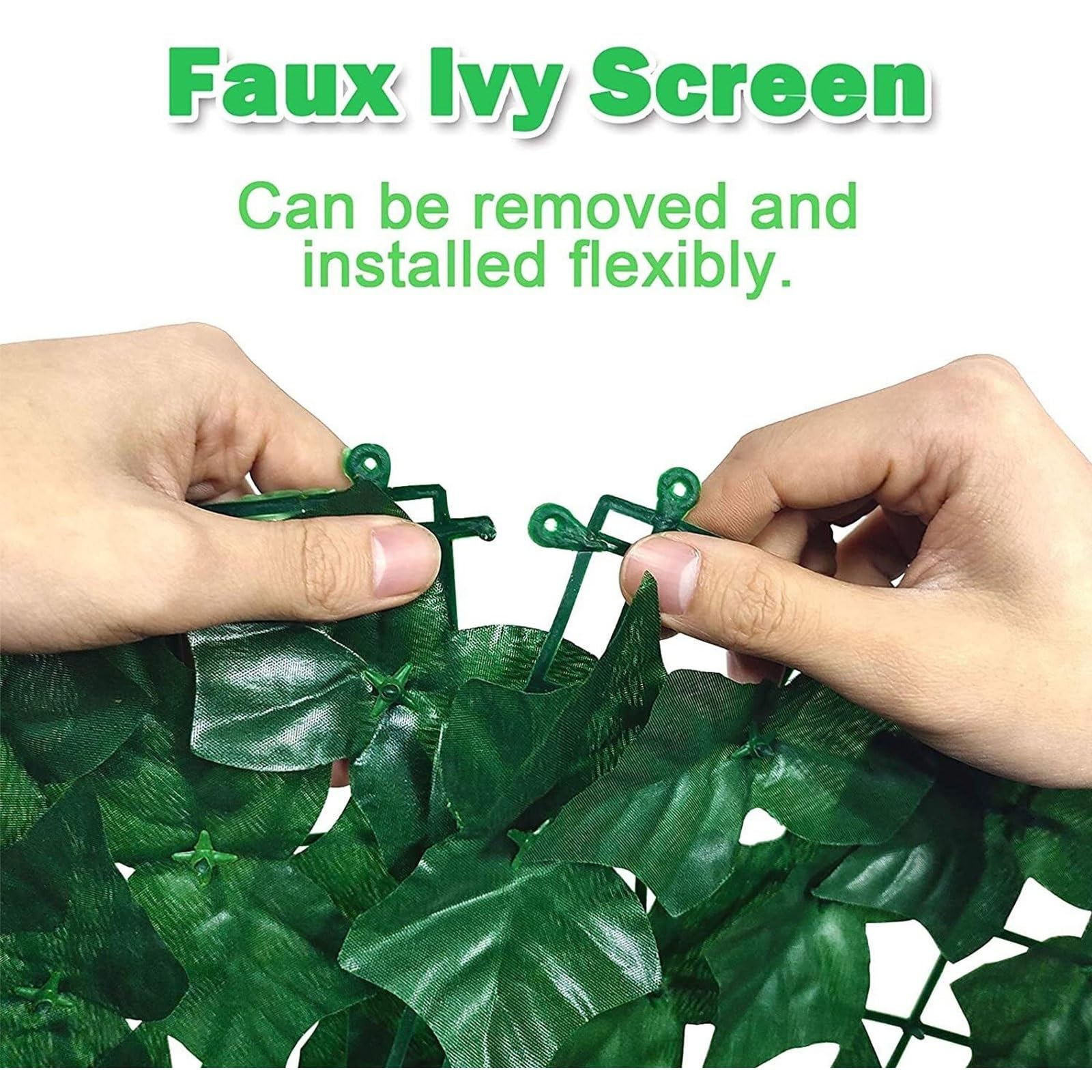 YCOLX Seto Artificial Ocultación, Hiedra Artificial Anti-UV Valla de Privacidad para la Protección de la Privacidad del Hogar Balcón Jardín(1x6m)