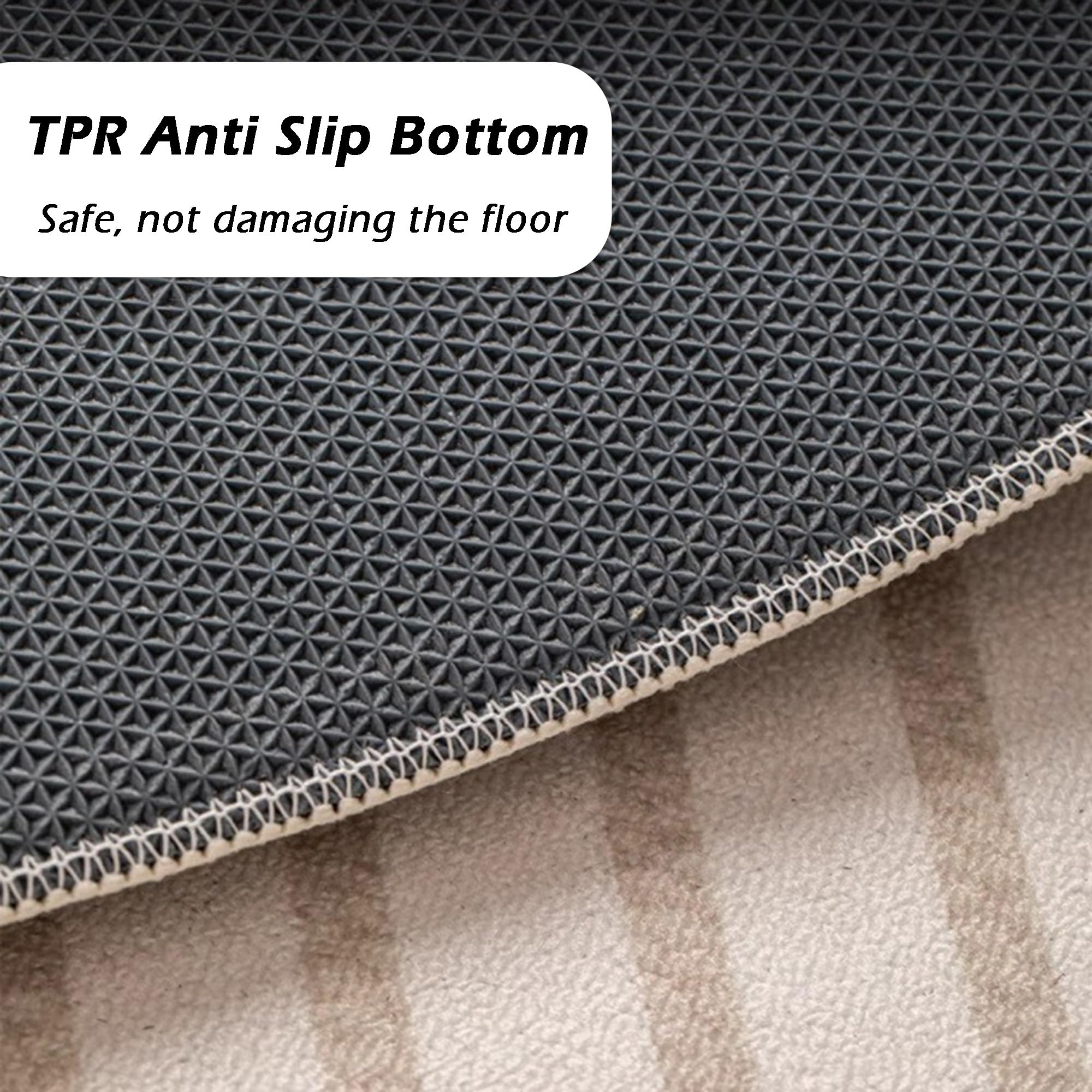 Schreibtisch-Bodenmatte, rutschfeste Rollmatte für Zuhause, Büro, Arbeitsplatz, Hartbodenschutzmatte, Bürostuhlmatte für Hartholzböden, Computerstuhl-Teppich (140 x 140 cm, Stil 4)