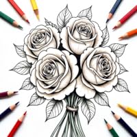 Flower Bliss Coloring Book Relaxing Pages