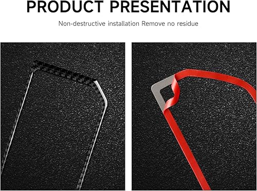 Miniatura 4 de 7 calcomanías para panel de cambio de marchas, cubierta de fibra de carbono, cubierta de caja de engranajes, compatible con Ford F150 2015 2016 2017