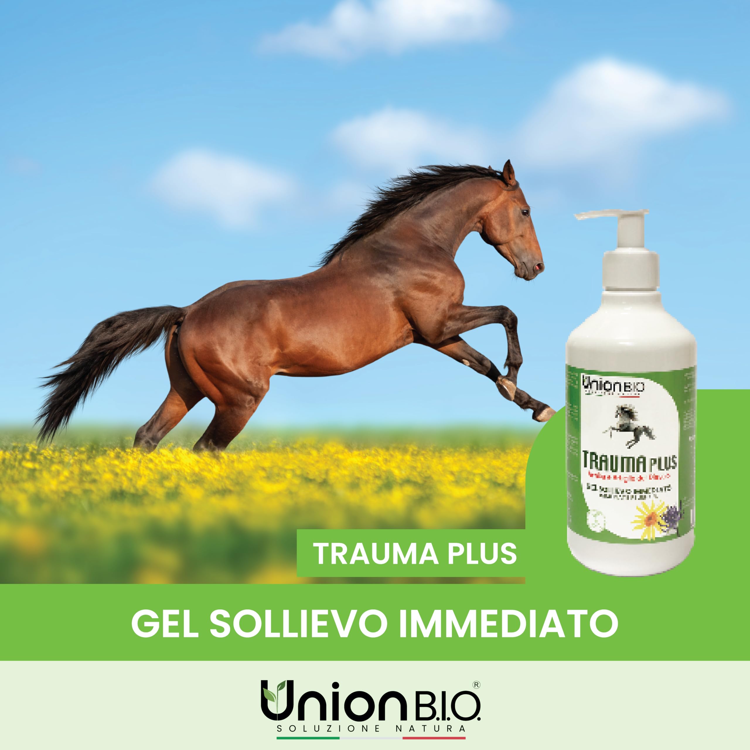 Union B.I.O. Soluzione Natura Traumaplus Gel Arnica Montana e Artiglio del Diavolo 500ml