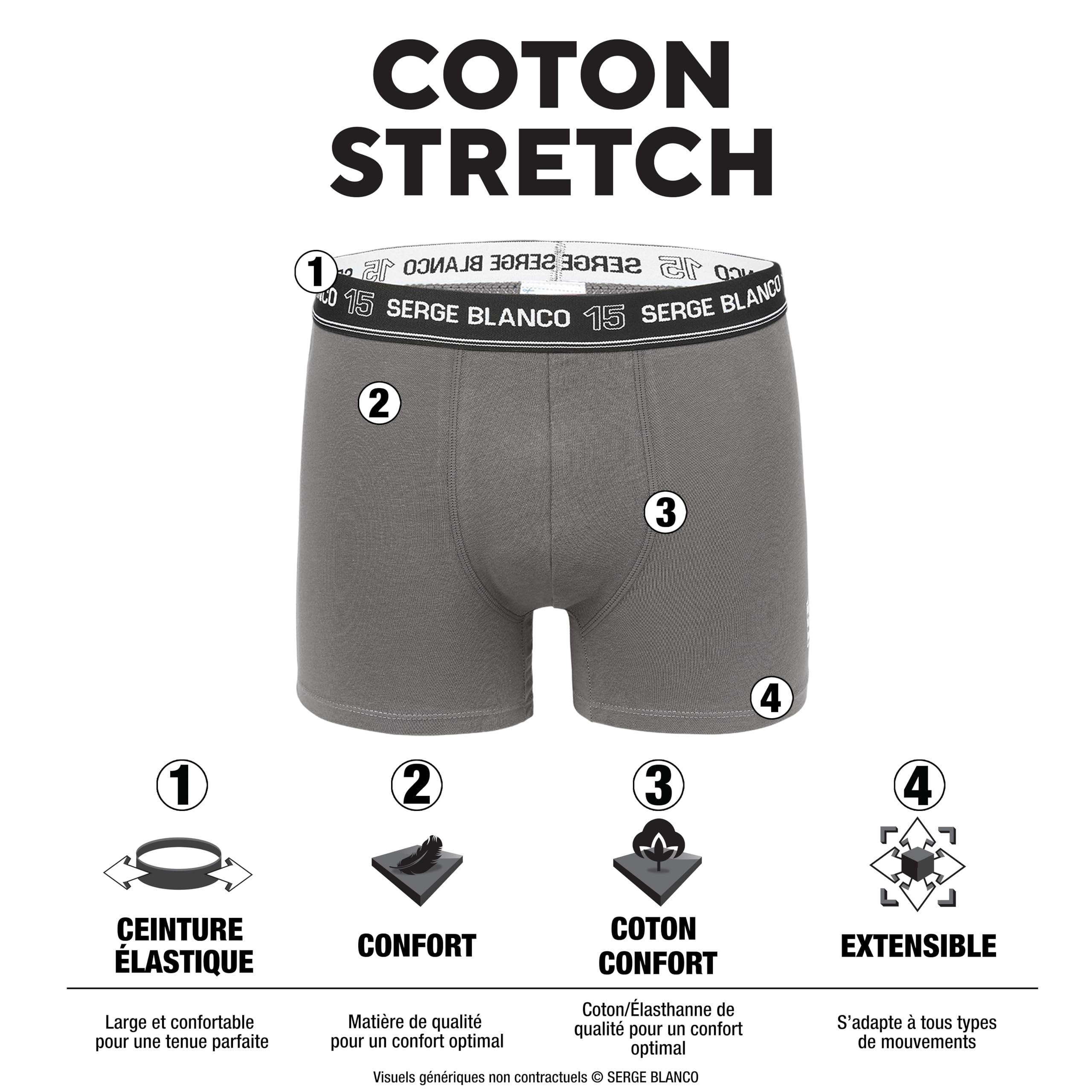Boxershorts für Herren, Baumwolle, belüftetes Netz, Anti-Irritation (8 Stück)