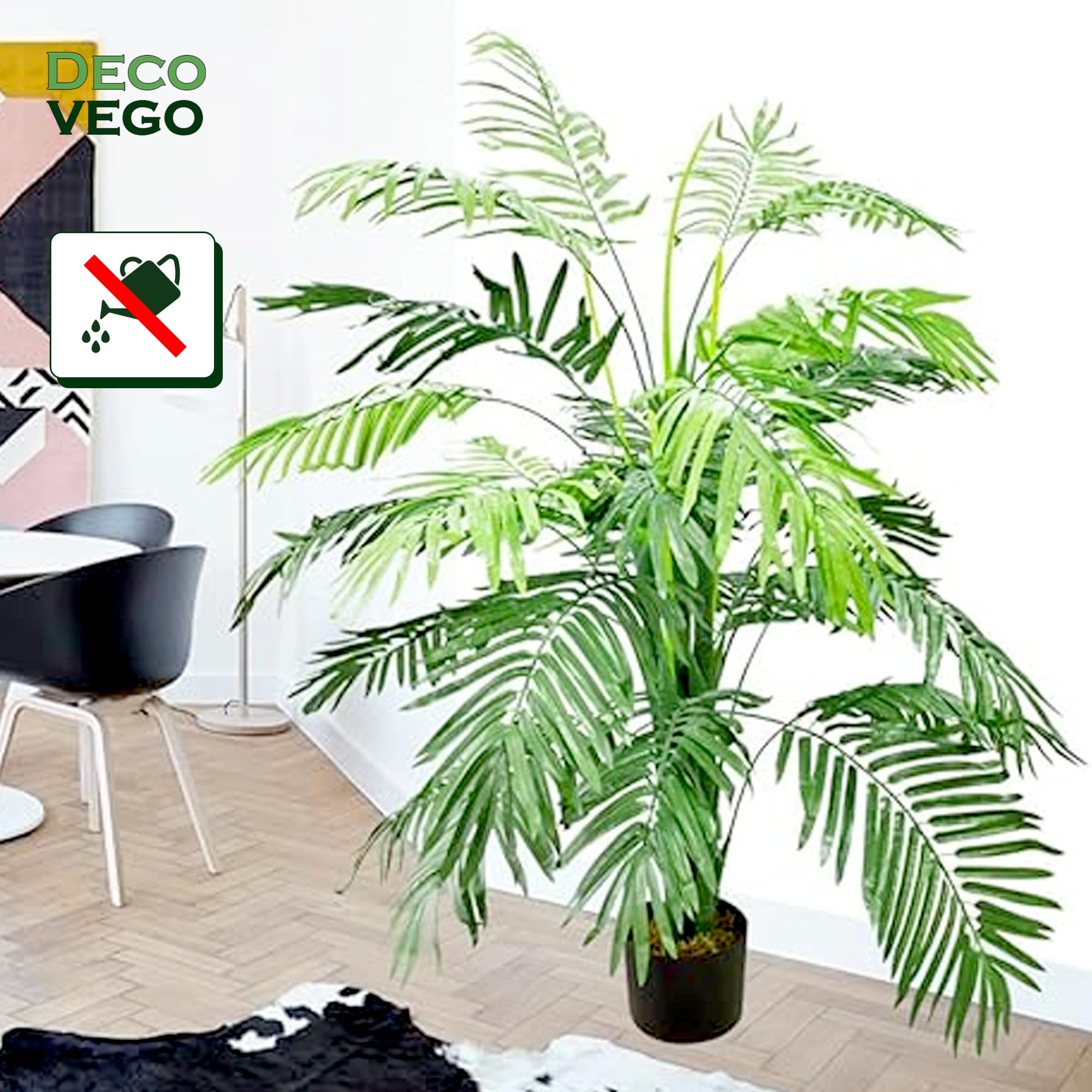 Decovego Künstliche Kokospalme 140cm - Kunstpflanze Wie Echt