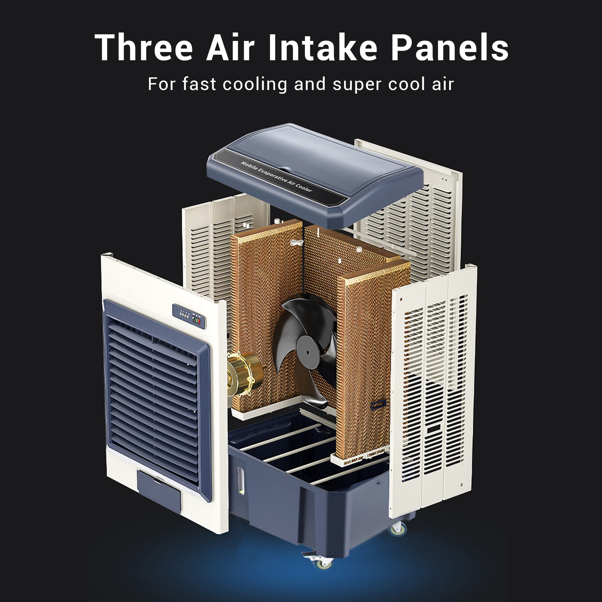 Portable Ac Uthfy Evaporative Air Cooler, 6000 CFM Swamp Cooler