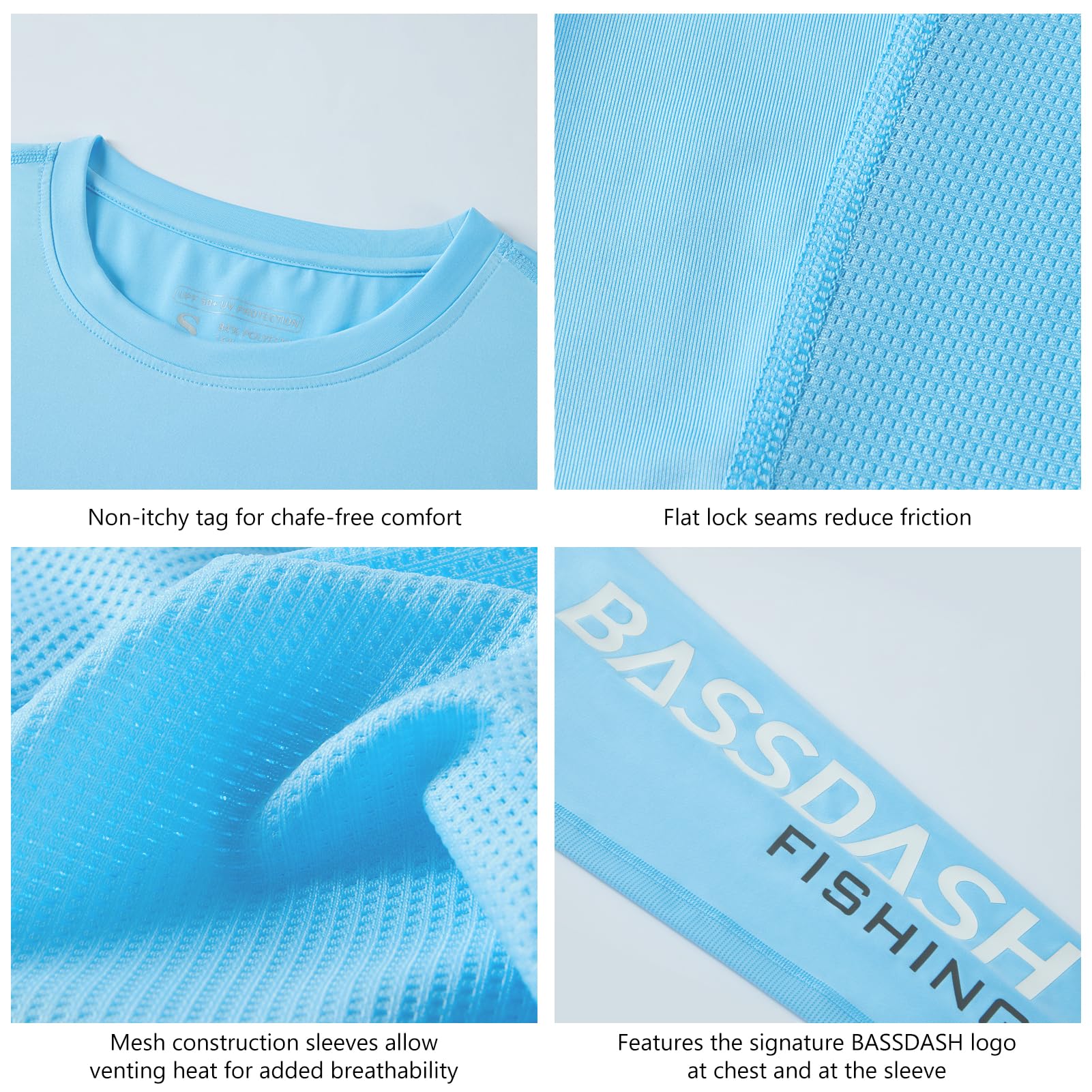 Bassdash Camiseta de Manga Larga para Mujer con protección Solar UPF 50+ UV de Secado rápido para Pesca Senderismo y Kayak