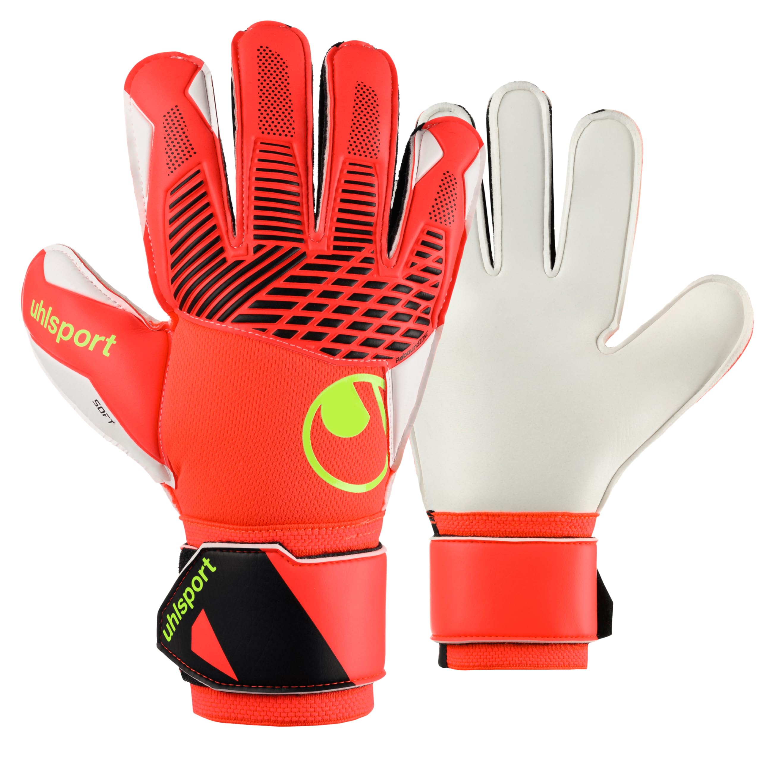 uhlsport FM ZNE Soft Pro Fußball Gants de Gardien de But pour Hommes, Femmes et Enfants - Gants de Gardien de But avec Mousse à Prise en Main Souple