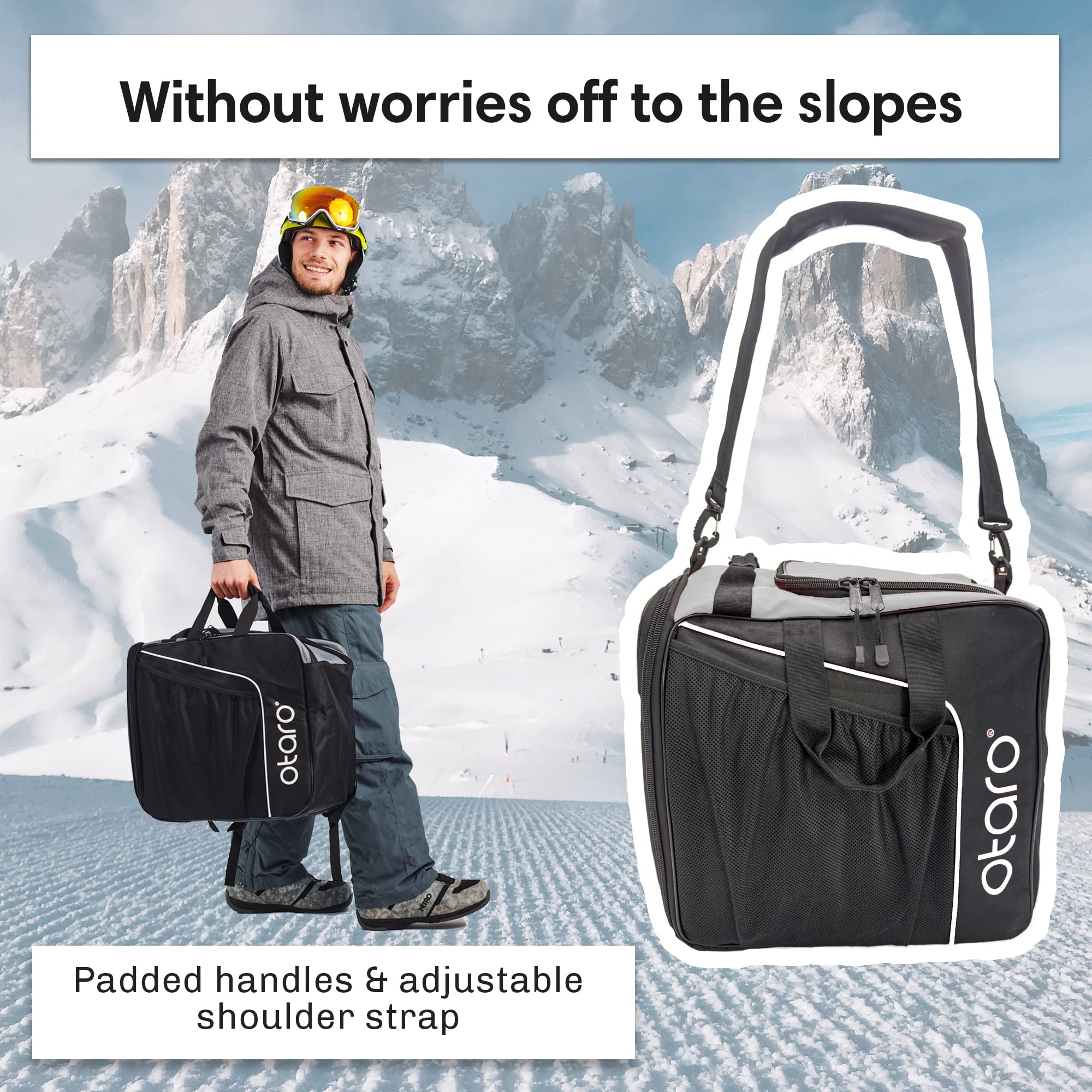 Otaro Premium skitas met Helmfach XL | Innovatieve ruimteverdeling en