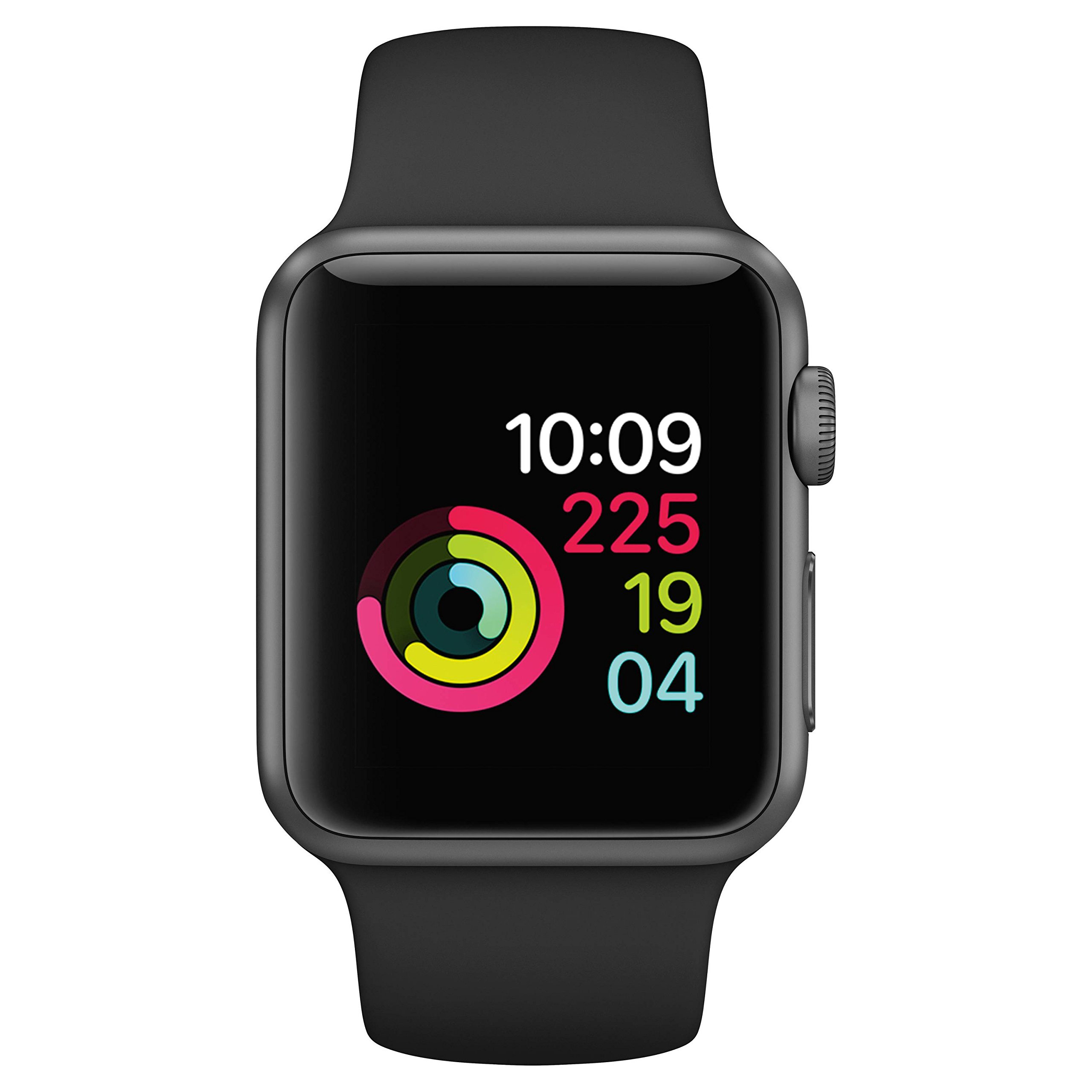 Apple Series 2 Watch for iPhone - 42mm Space Gray Aluminum Case with Black  Sport Band: Smartwatches: Amazon.com.au