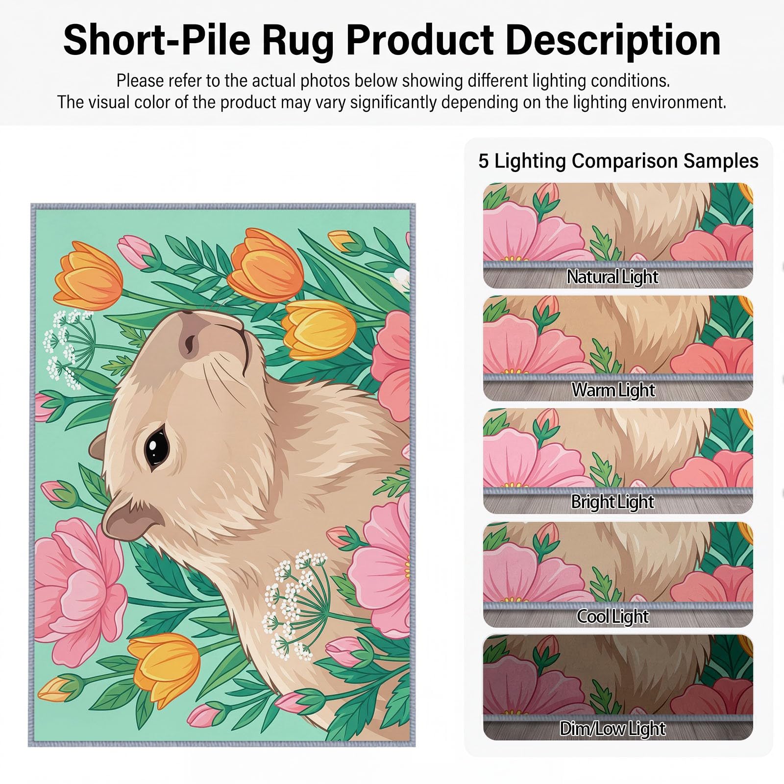 Tapis Frais Animaux Animaux de Compagnie Mignons Lavable en Machine