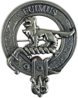 The Celtic Croft Bruce Family Clan Crest Badge/Brooch